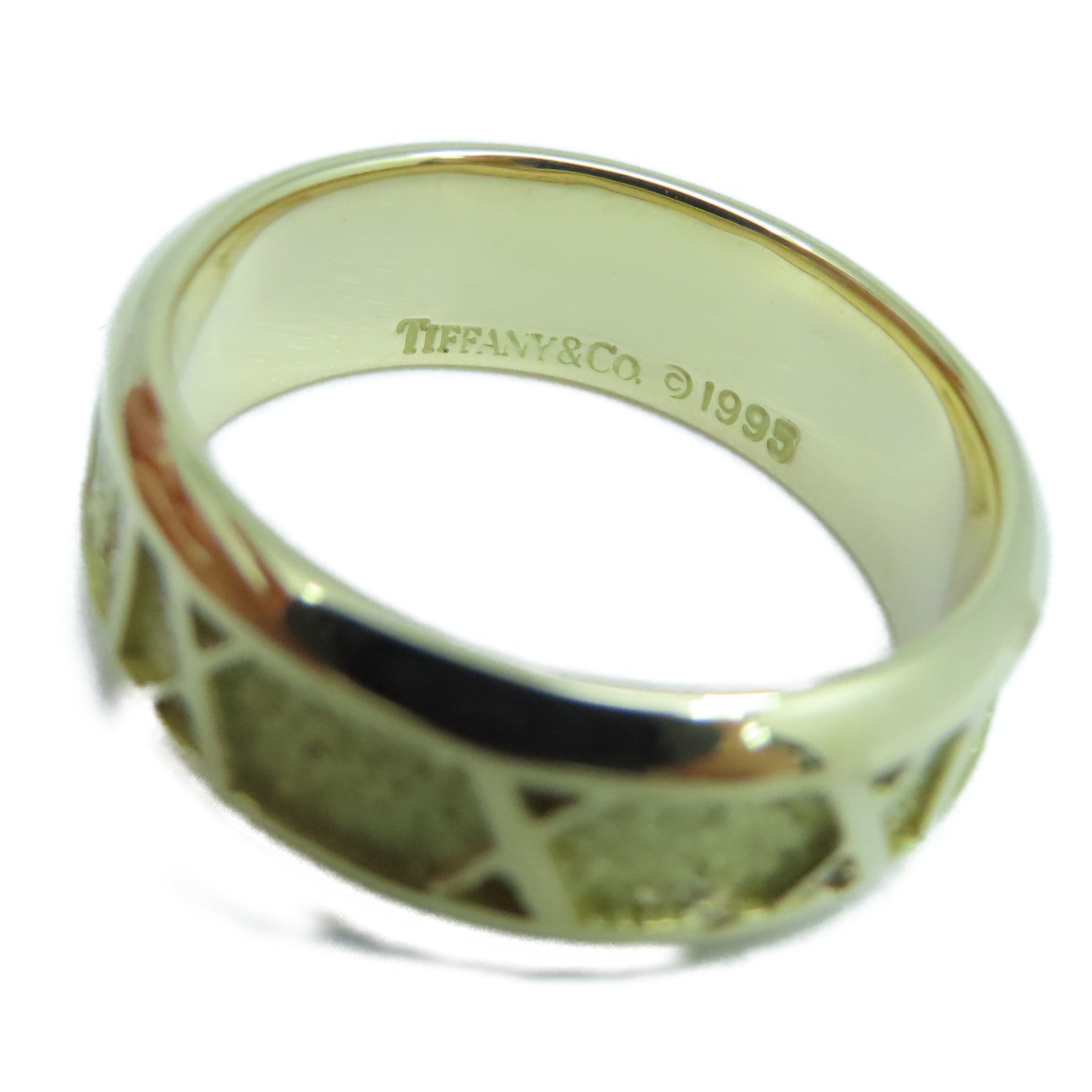 TIFFANY＆CO 18K黃金Atlas Ring戒指US#5.5