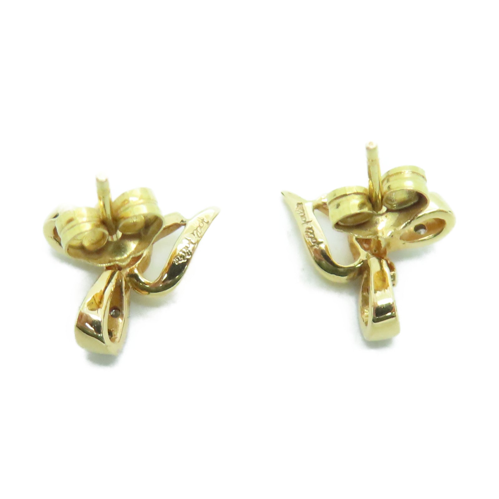 JEWELRY 【激減優惠】18K黃金Diamond 2.6g鑽石耳環