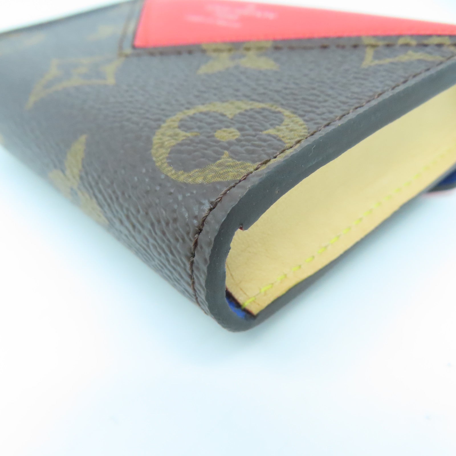 LOUIS VUITTON Monogram Etui Cult Arseneto銀扣卡片套啡色/紅色