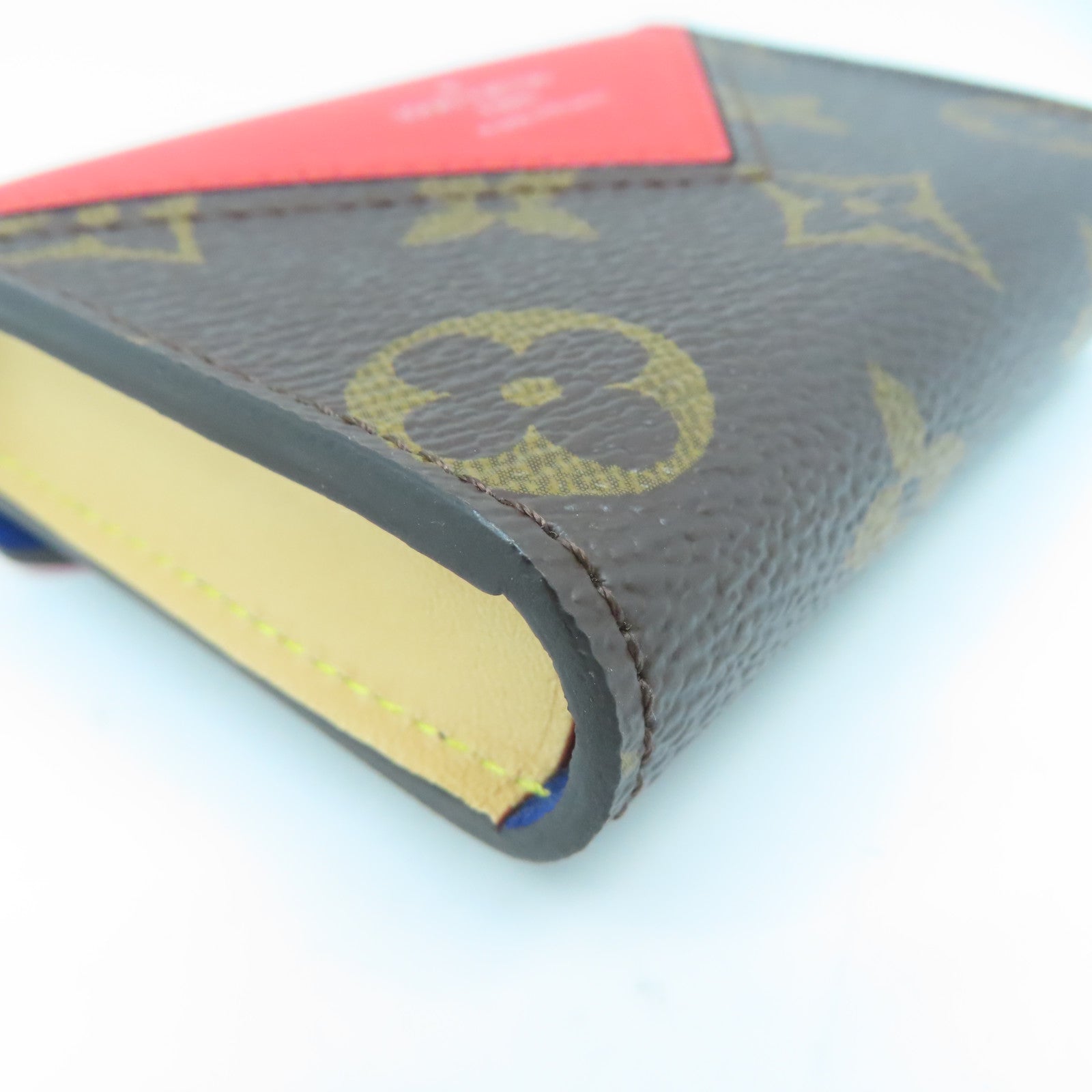LOUIS VUITTON Monogram Etui Cult Arseneto銀扣卡片套啡色/紅色