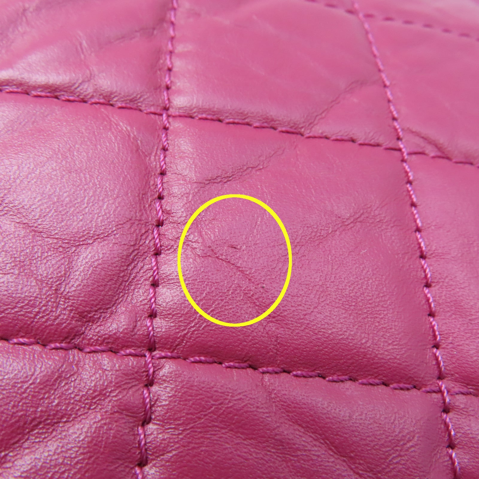 CHANEL Rhombus Sheepskin Leather Backpack Chain Belt Backpack Pink