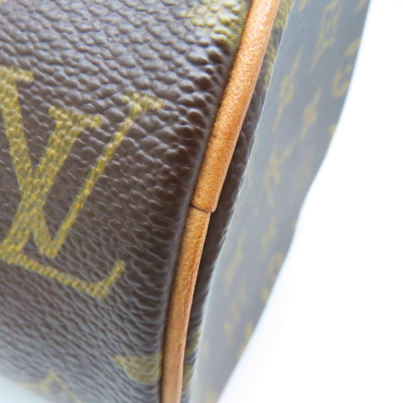 LOUIS VUITTON Monogram Papillon 26金扣手挽袋啡色