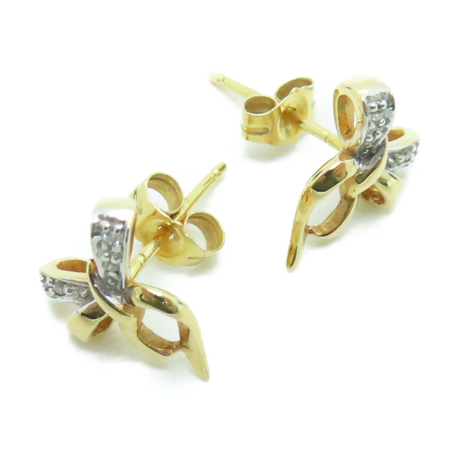 JEWELRY 【激減優惠】18K黃金Diamond 2.6g鑽石耳環