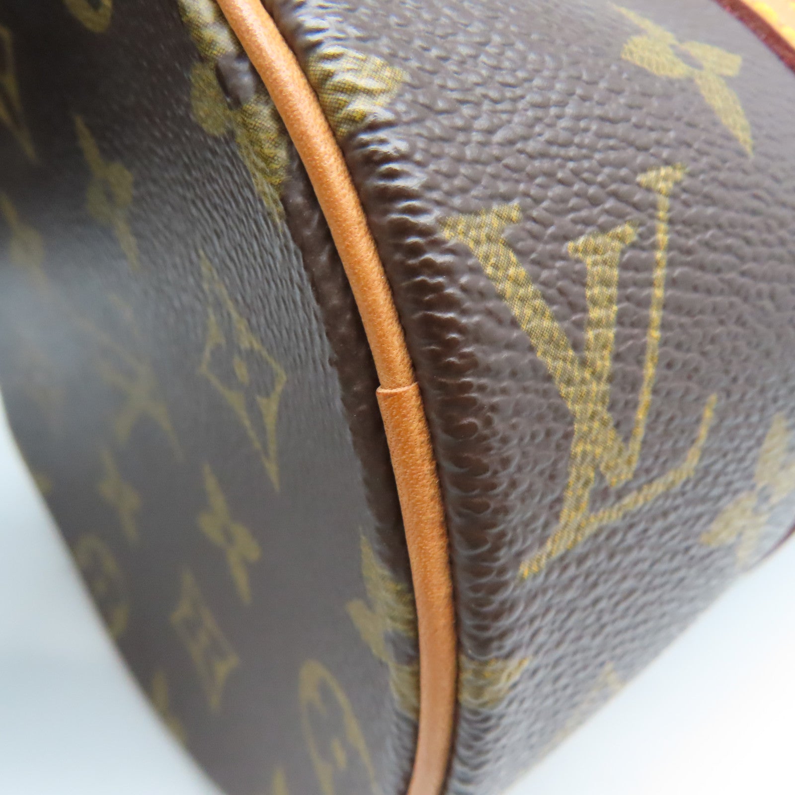 LOUIS VUITTON Monogram Papillon 26金扣手挽袋啡色