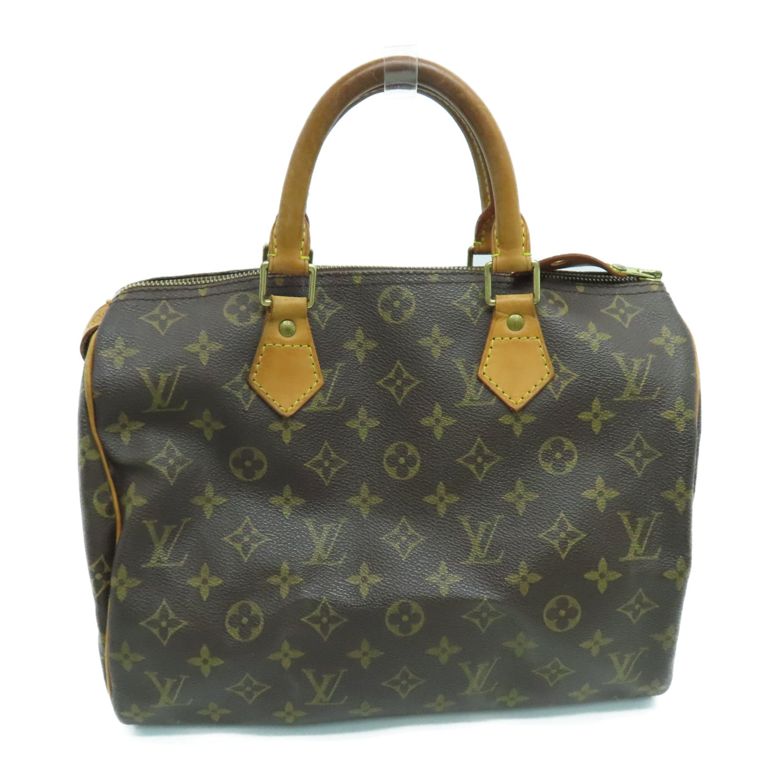 LOUIS VUITTON Monogram Speedy 30 Hand Bag金扣手挽袋啡色
