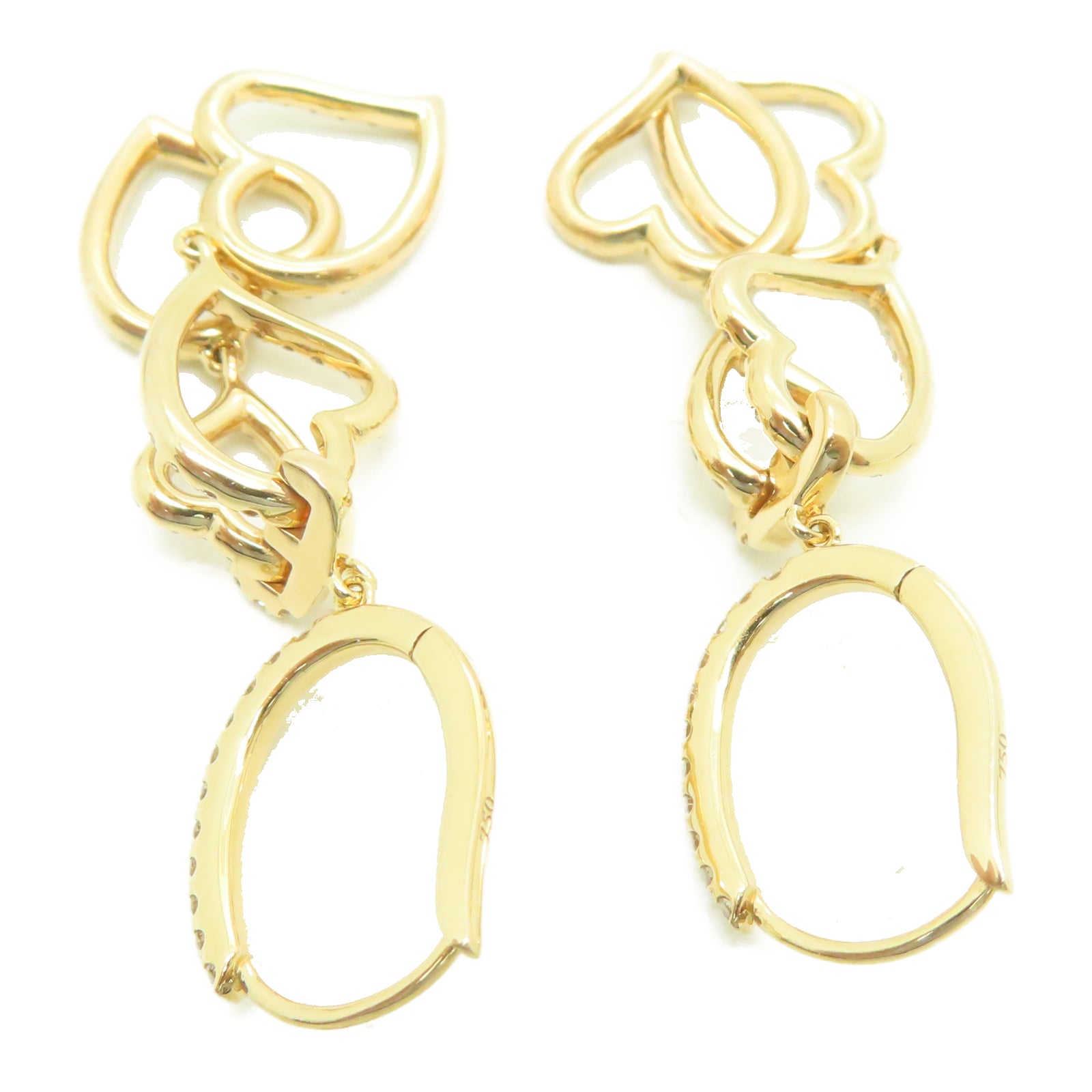 JEWELRY 18K玫瑰金Diamond 8.8g鑽石耳環