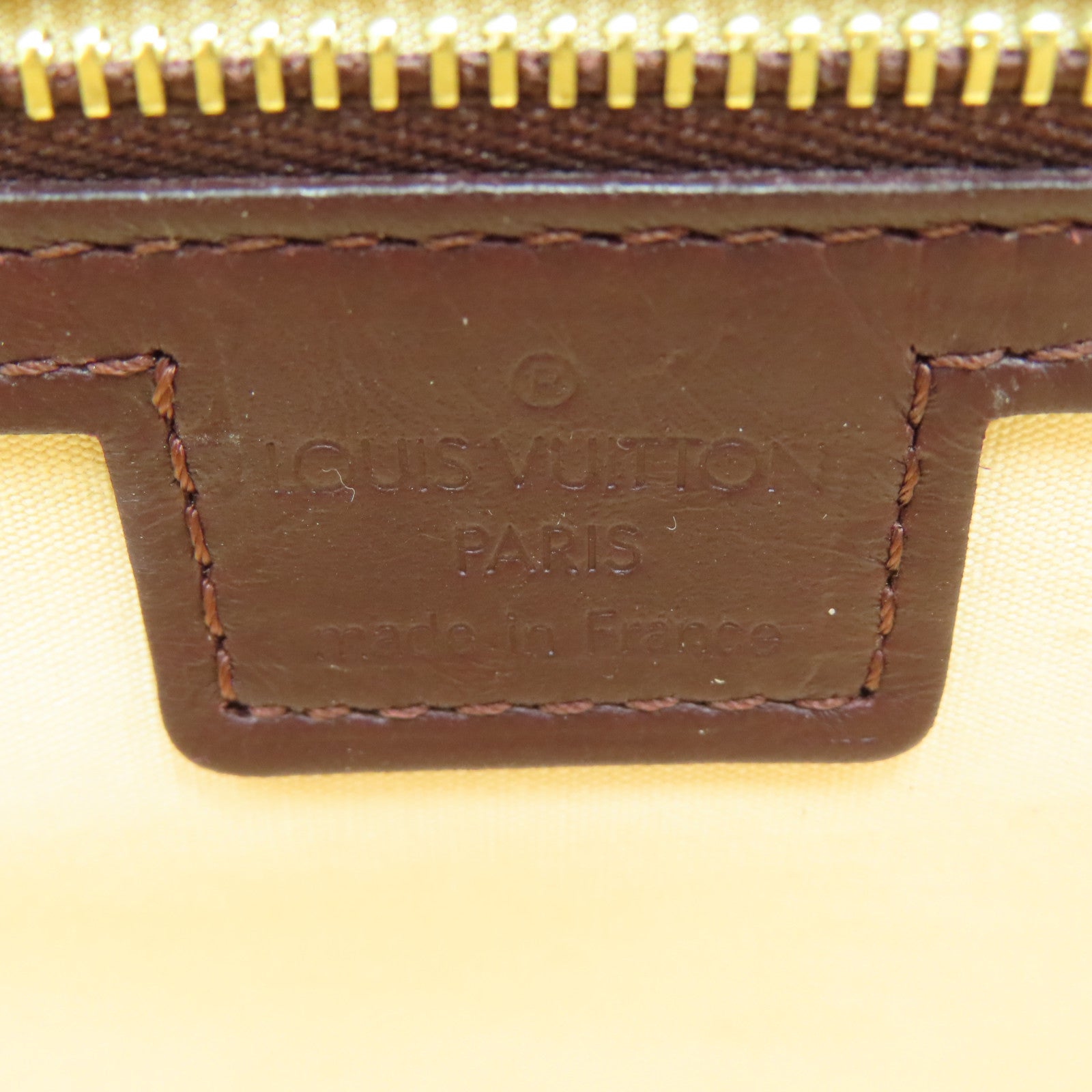 LOUIS VUITTON Monogram Mini Almaron金扣手挽袋樱桃色