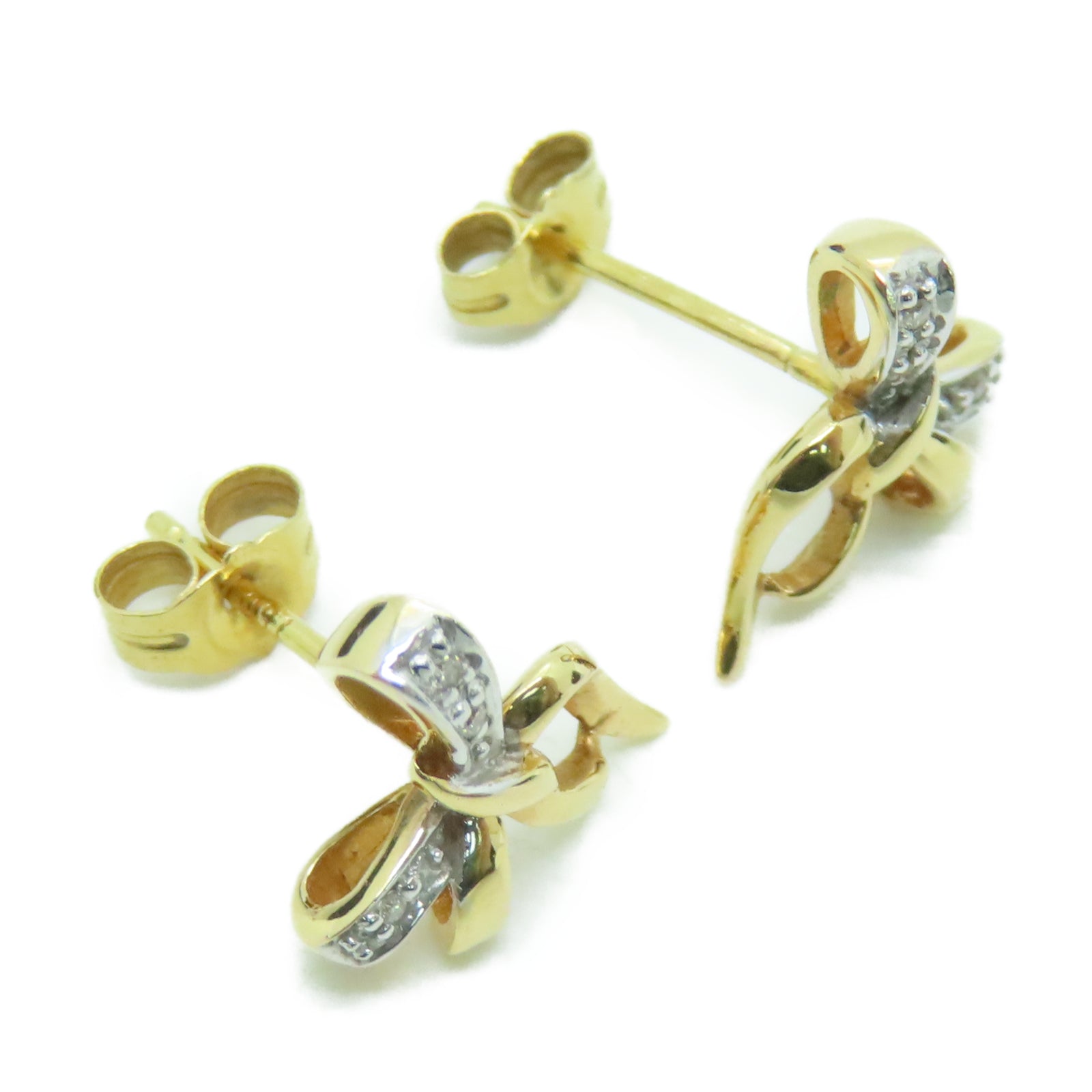 JEWELRY 【激減優惠】18K黃金Diamond 2.6g鑽石耳環