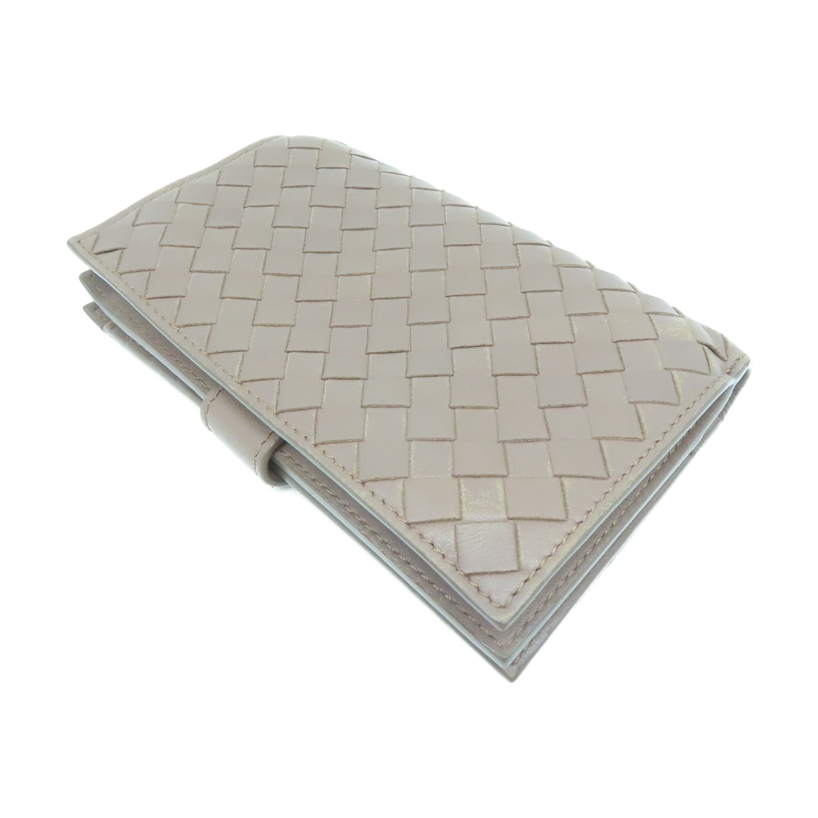 BOTTEGA VENETA 織紋皮革Wallet錢包啡色