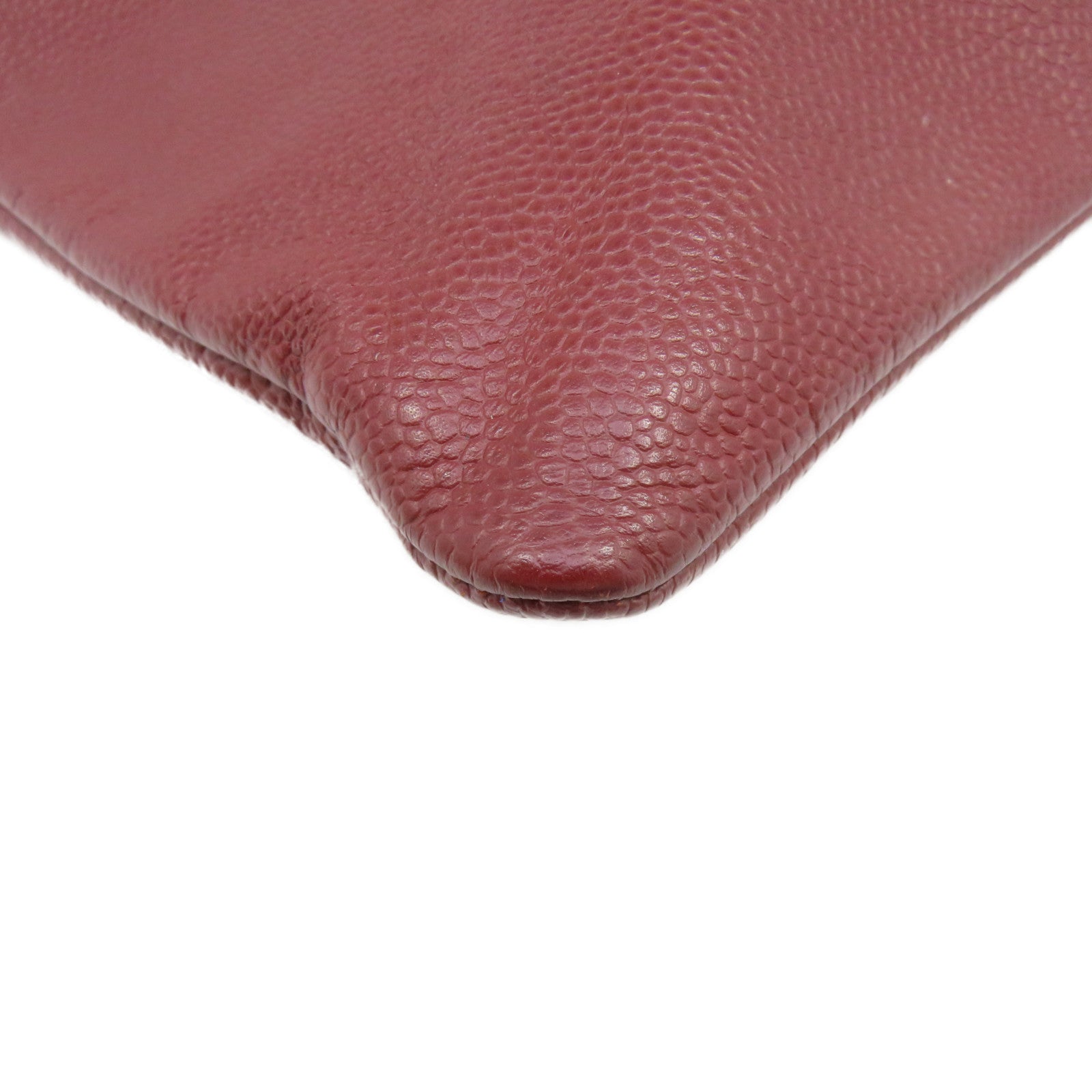 CHANEL 【激減優惠】牛皮皮革Clutch手拿包深紅色