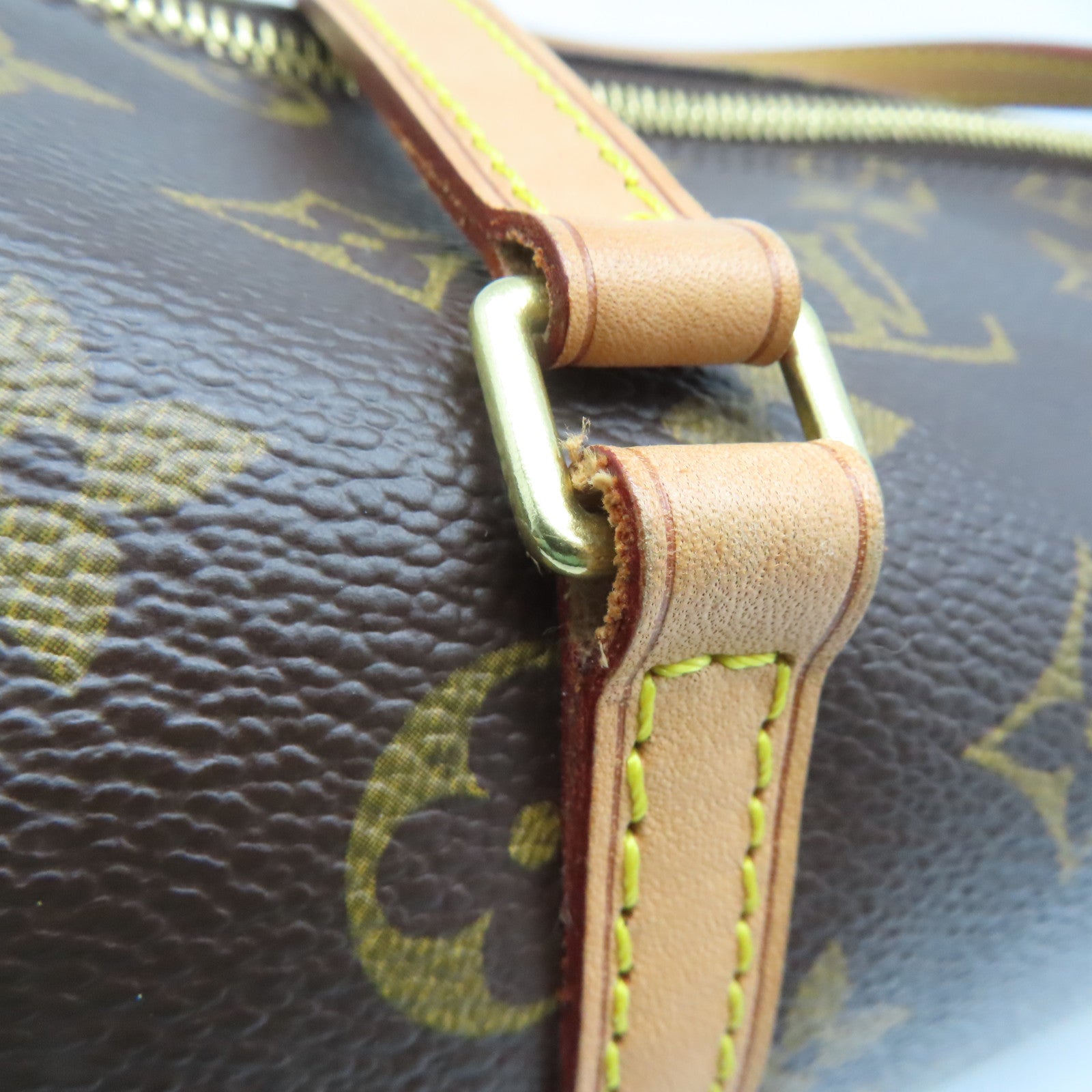 LOUIS VUITTON Monogram Papillon 26金扣手挽袋啡色