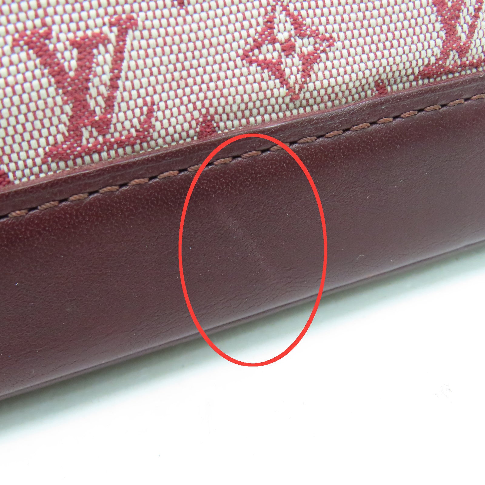 LOUIS VUITTON Monogram Mini Almaron金扣手挽袋樱桃色