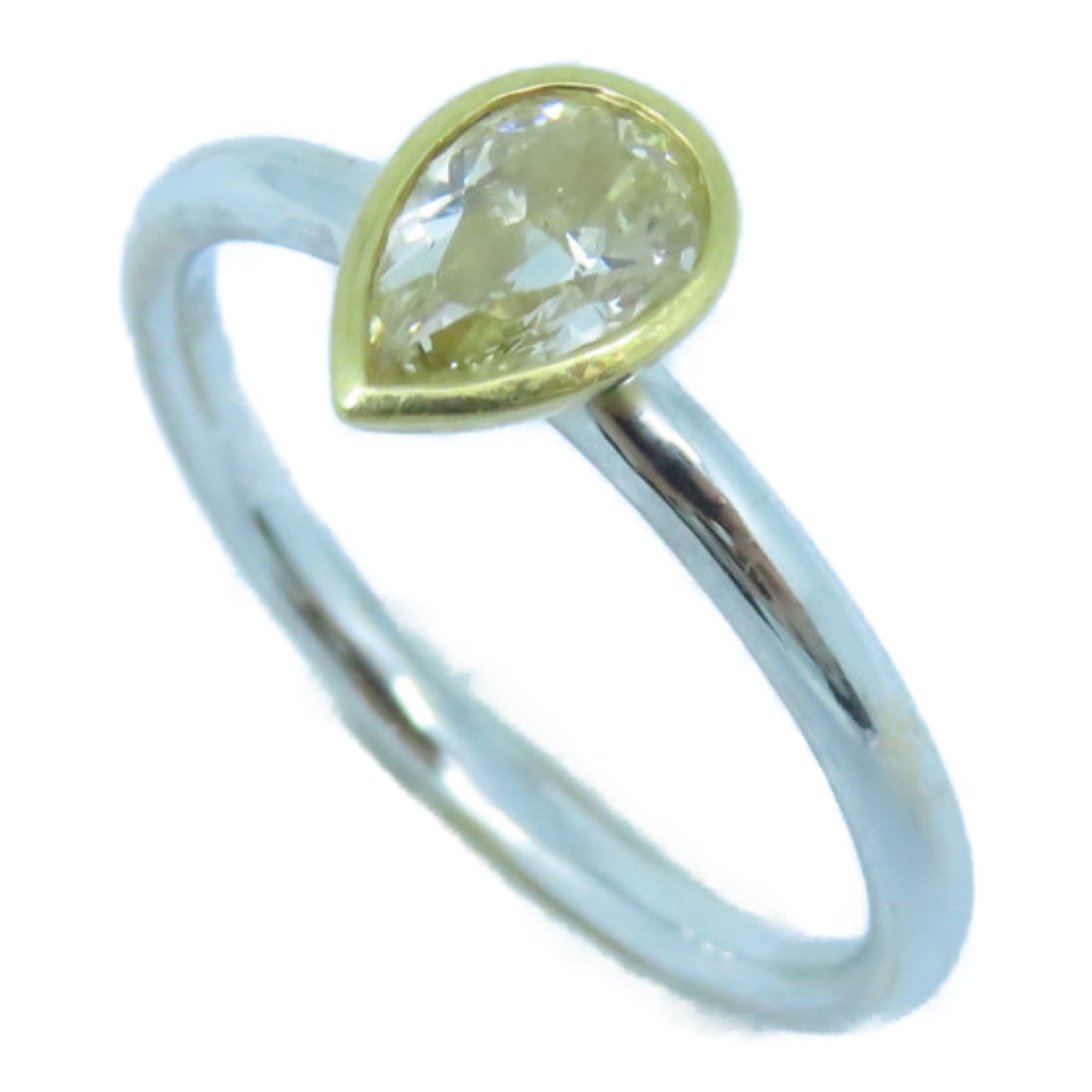 JEWELRY 【激減優惠】18K白金/黃金Diamond Ring 0.61ct鑽石戒指US#6.75