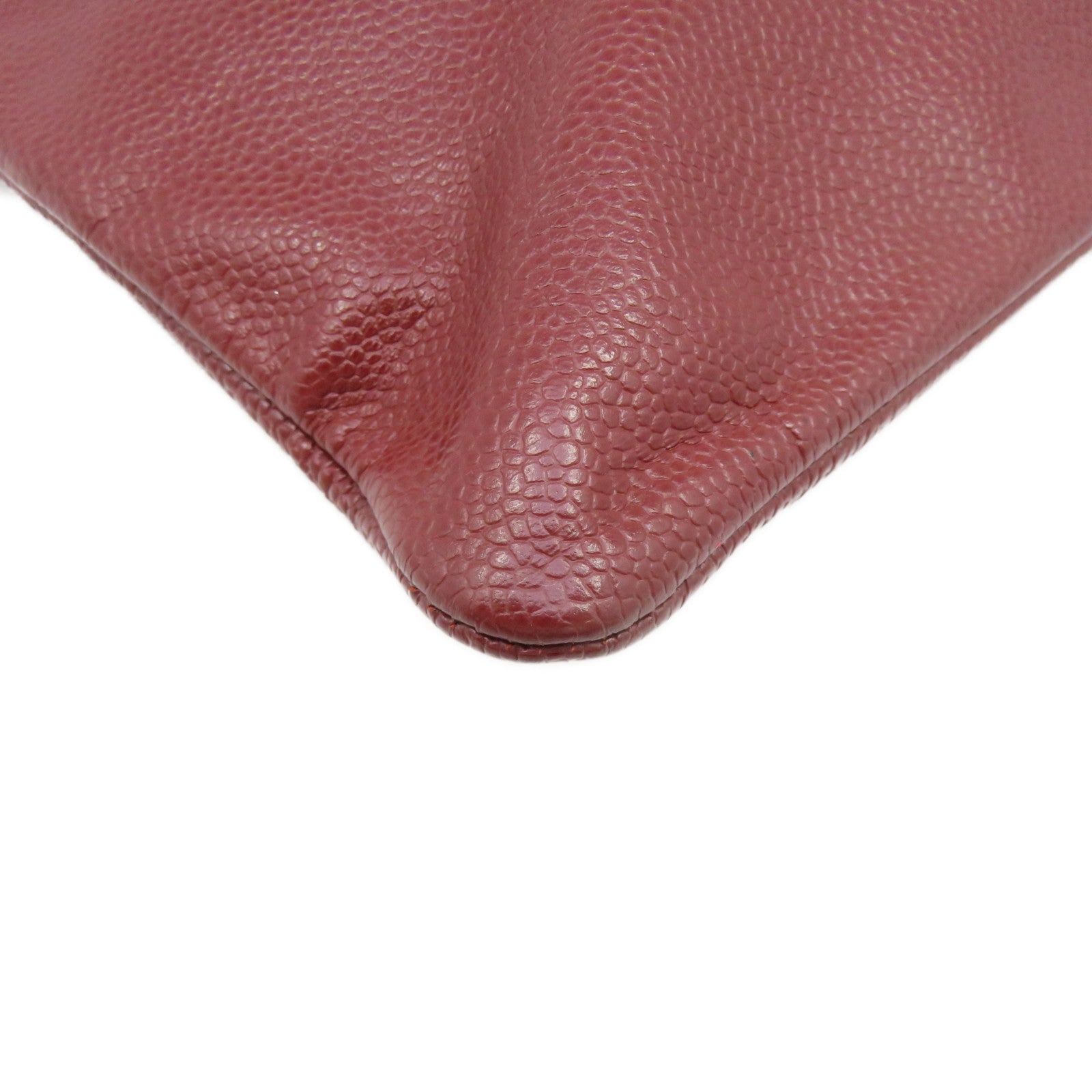 CHANEL 【激減優惠】牛皮皮革Clutch手拿包深紅色