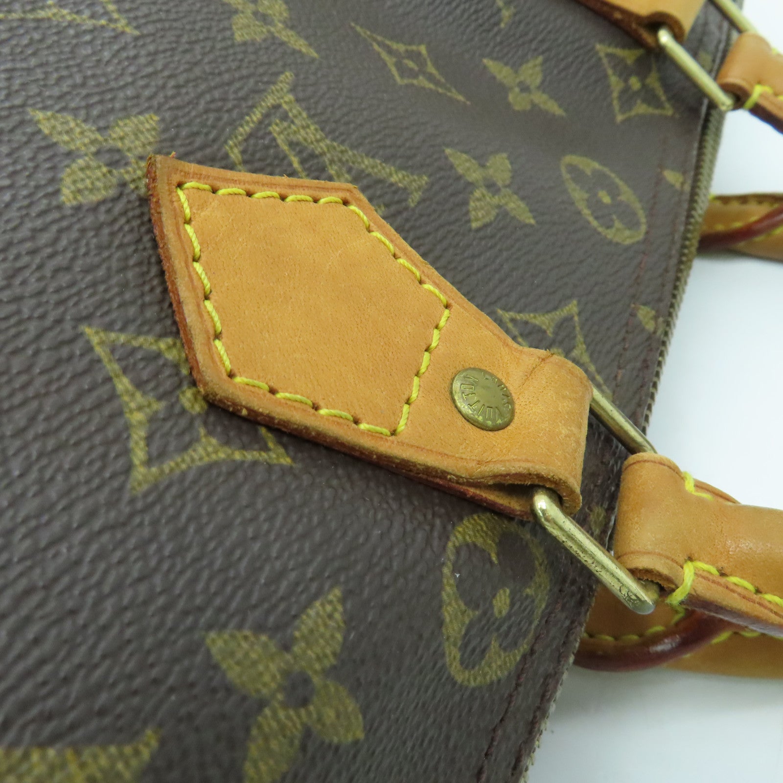 LOUIS VUITTON Monogram Speedy 30 Hand Bag金扣手挽袋啡色
