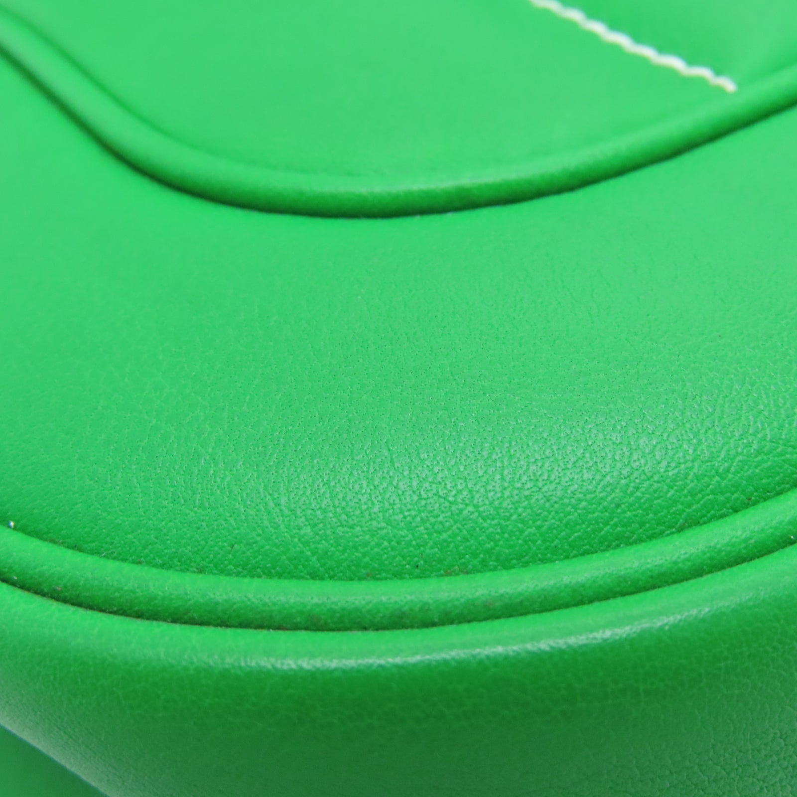 HERMES Veau Swift皮革Mini Berlin銀扣肩背袋竹子綠色