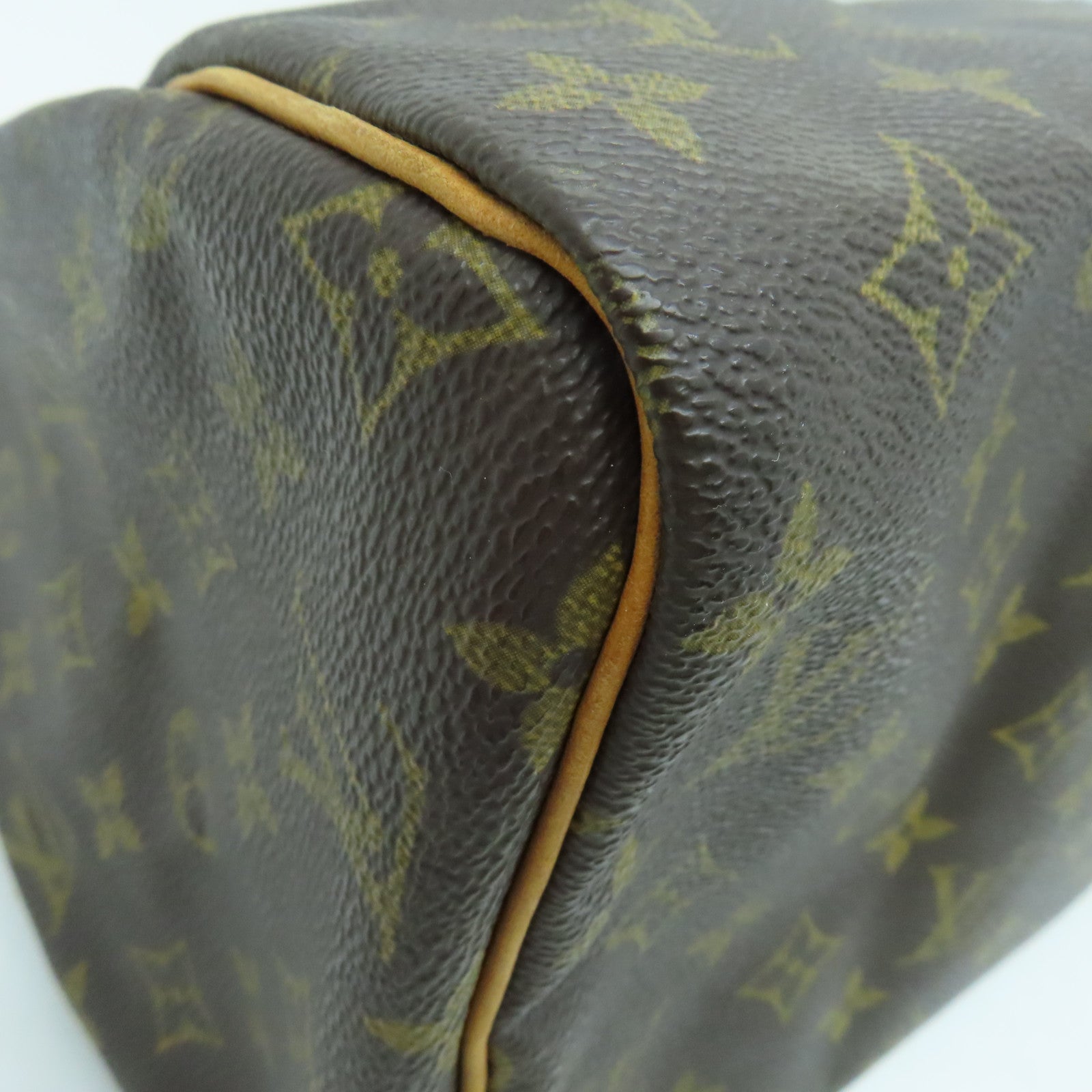 LOUIS VUITTON Monogram Speedy 30 Hand Bag金扣手挽袋啡色