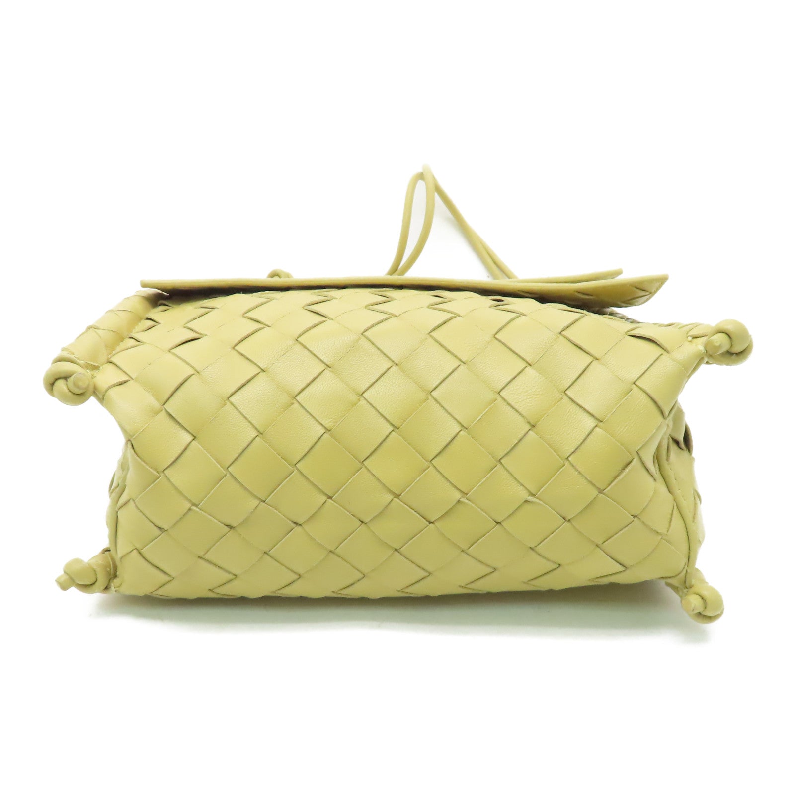 BOTTEGA VENETA 織紋皮革Shoulder Bag肩背袋黃色