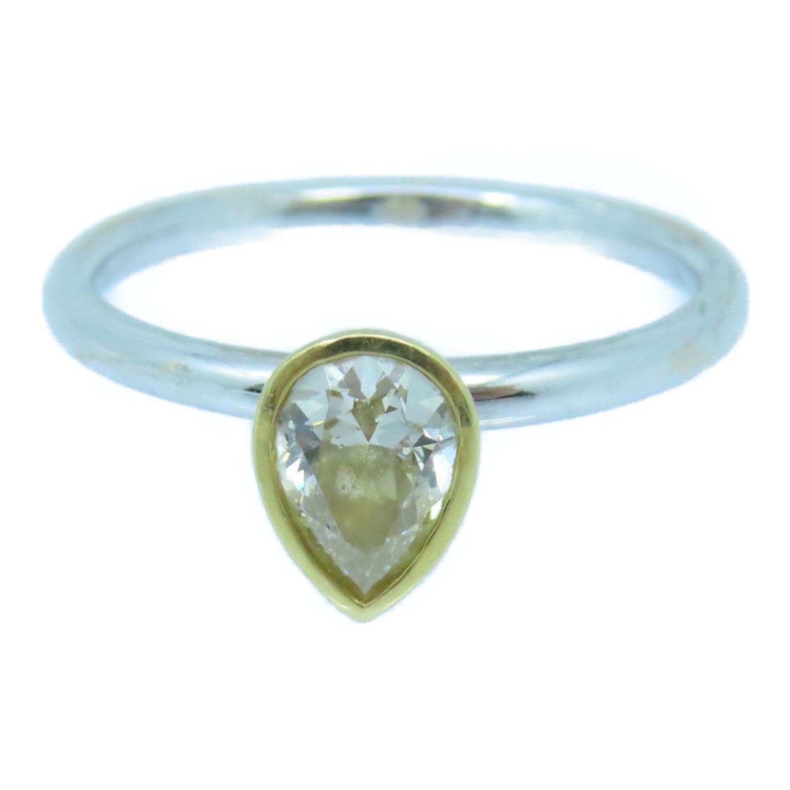 JEWELRY 【激減優惠】18K白金/黃金Diamond Ring 0.61ct鑽石戒指US#6.75