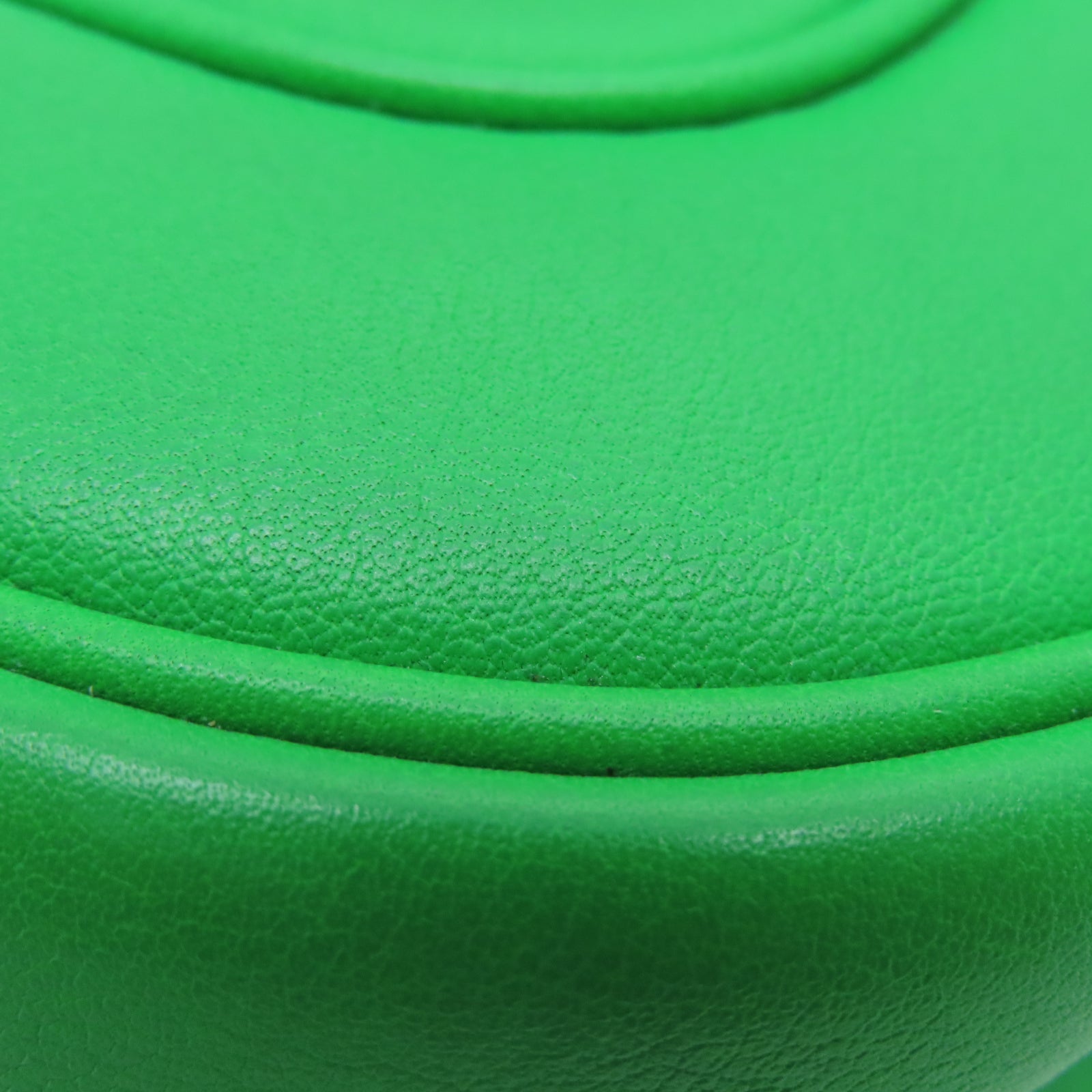 HERMES Veau Swift皮革Mini Berlin銀扣肩背袋竹子綠色
