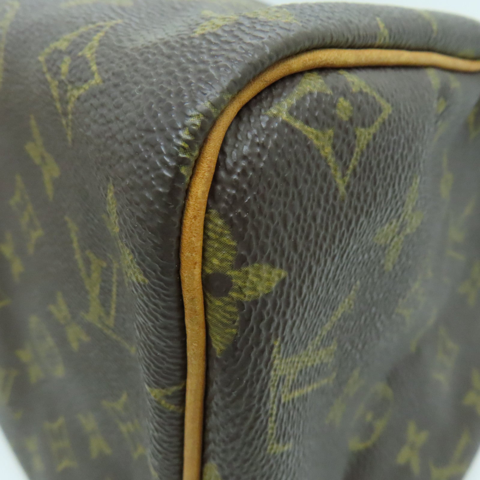 LOUIS VUITTON Monogram Speedy 30 Hand Bag金扣手挽袋啡色