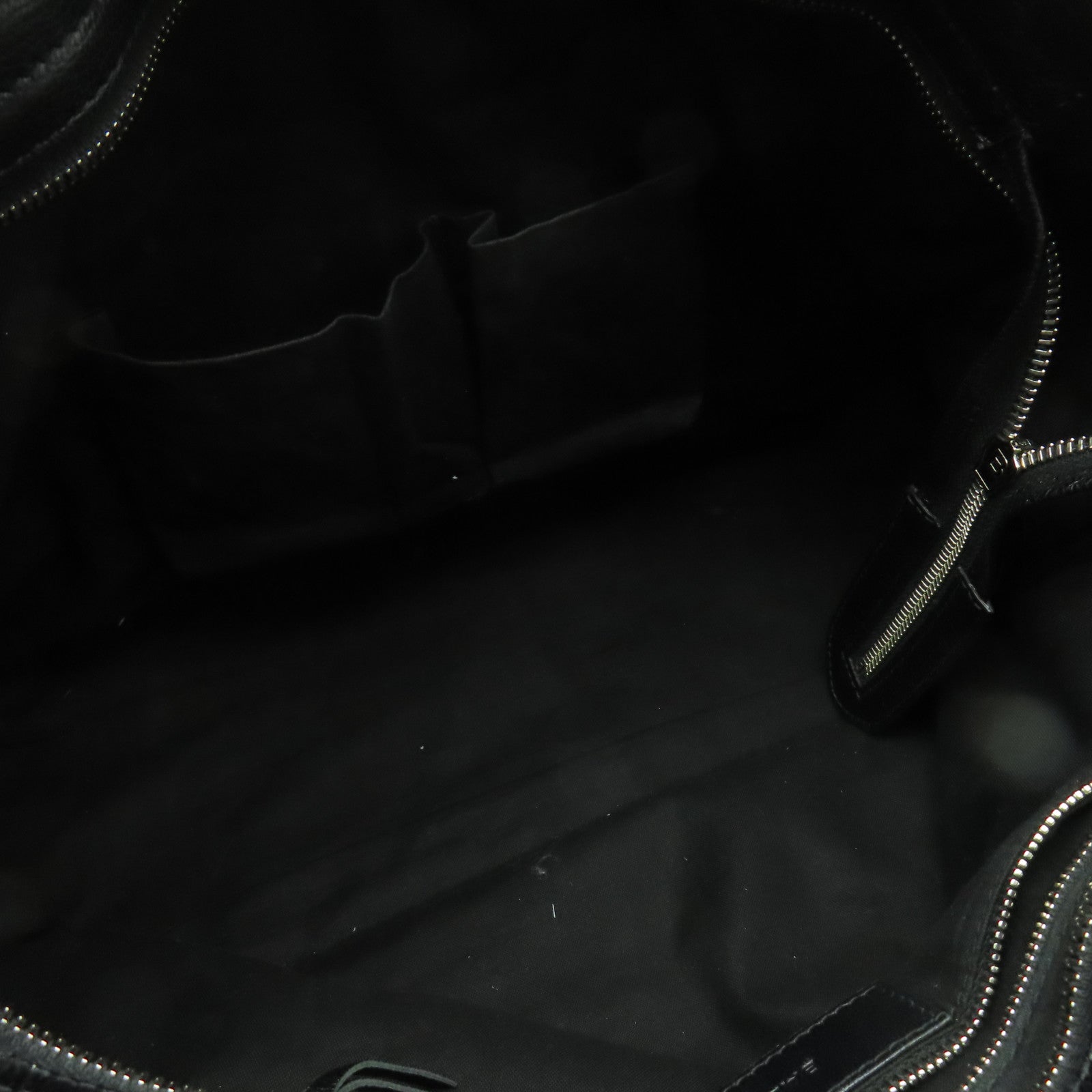 BALENCIAGA 牛皮皮革Shoulder Bag銀扣手挽肩背兩用袋黑色