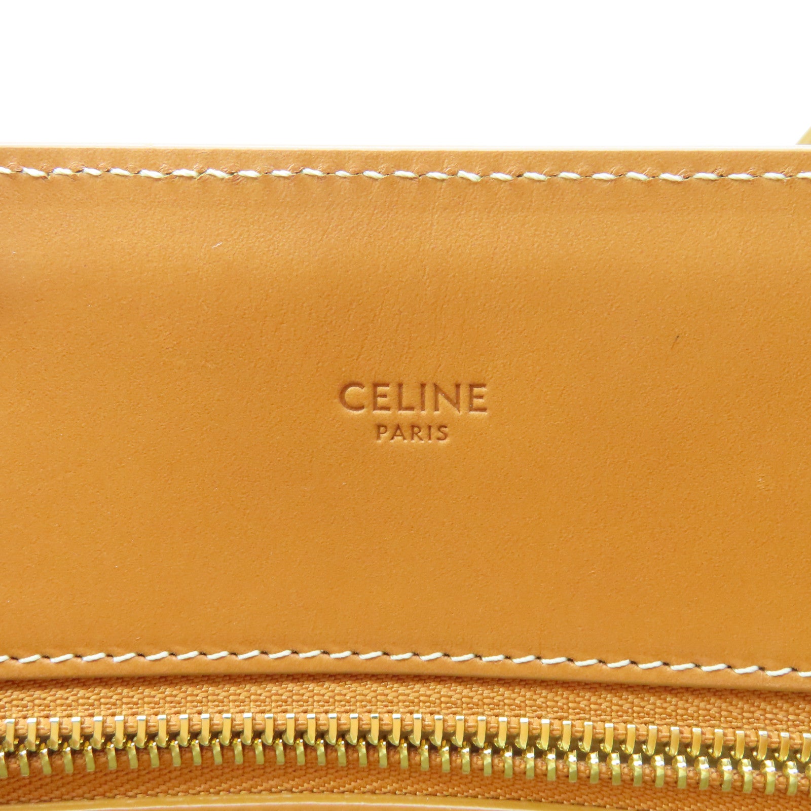 CELINE 帆布Cabas金扣手挽肩背兩用袋啡色