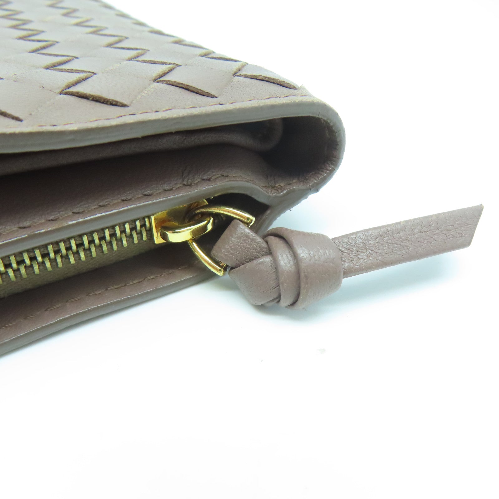 BOTTEGA VENETA 織紋皮革Wallet錢包啡色