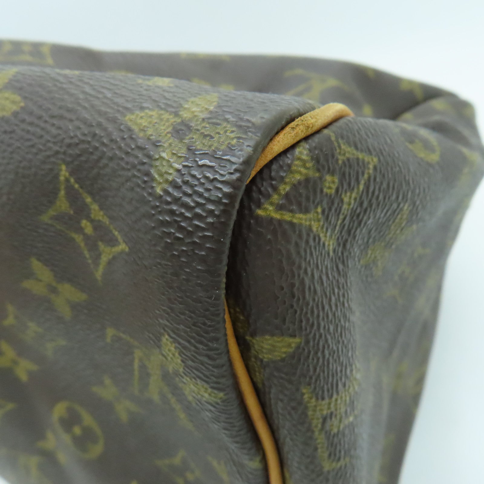 LOUIS VUITTON Monogram Speedy 30 Hand Bag金扣手挽袋啡色