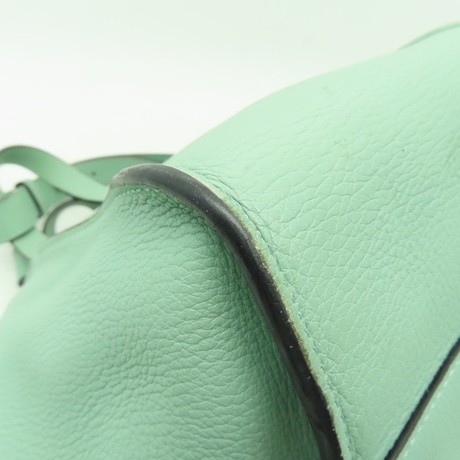 LOEWE 牛皮皮革Hammock Small金扣手挽肩背兩用袋綠色