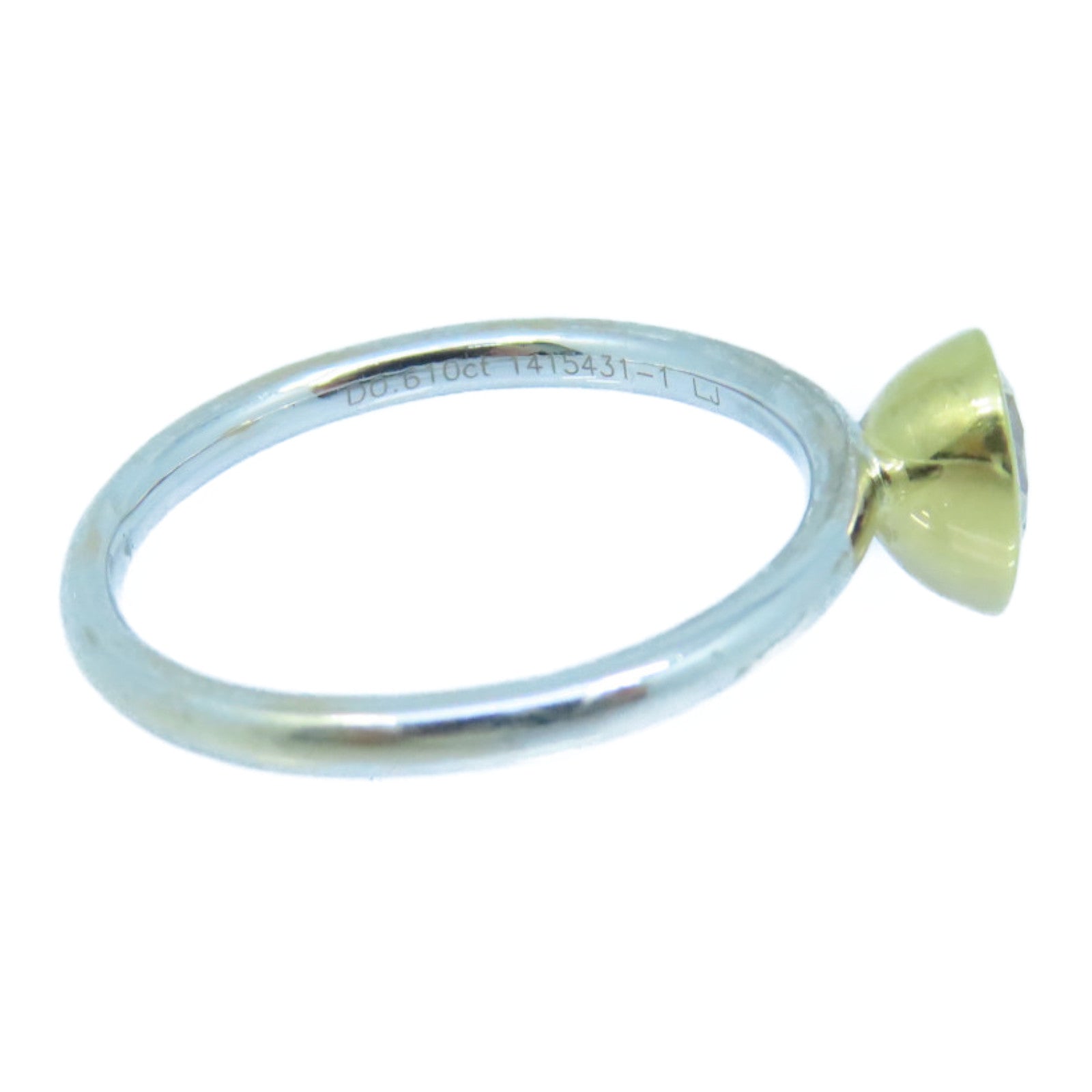 JEWELRY 【激減優惠】18K白金/黃金Diamond Ring 0.61ct鑽石戒指US#6.75