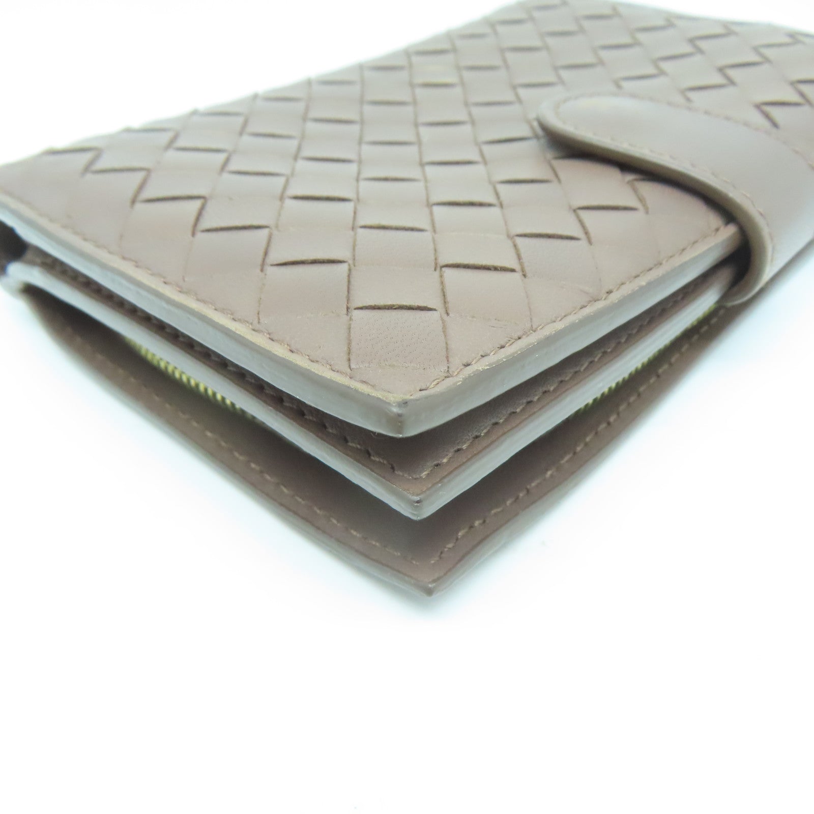 BOTTEGA VENETA 織紋皮革Wallet錢包啡色