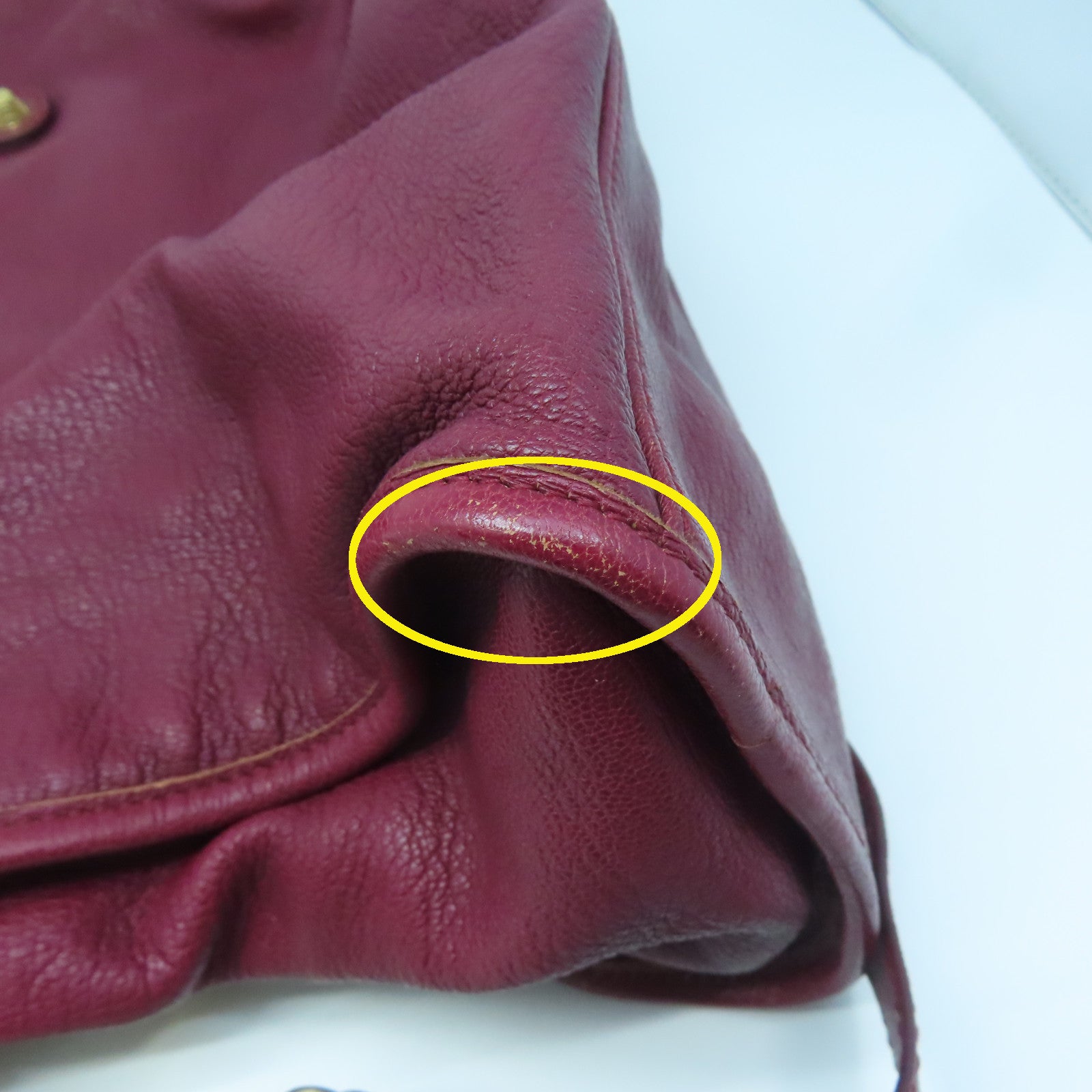 BALENCIAGA 牛皮皮革City金扣手挽肩背兩用袋紅色
