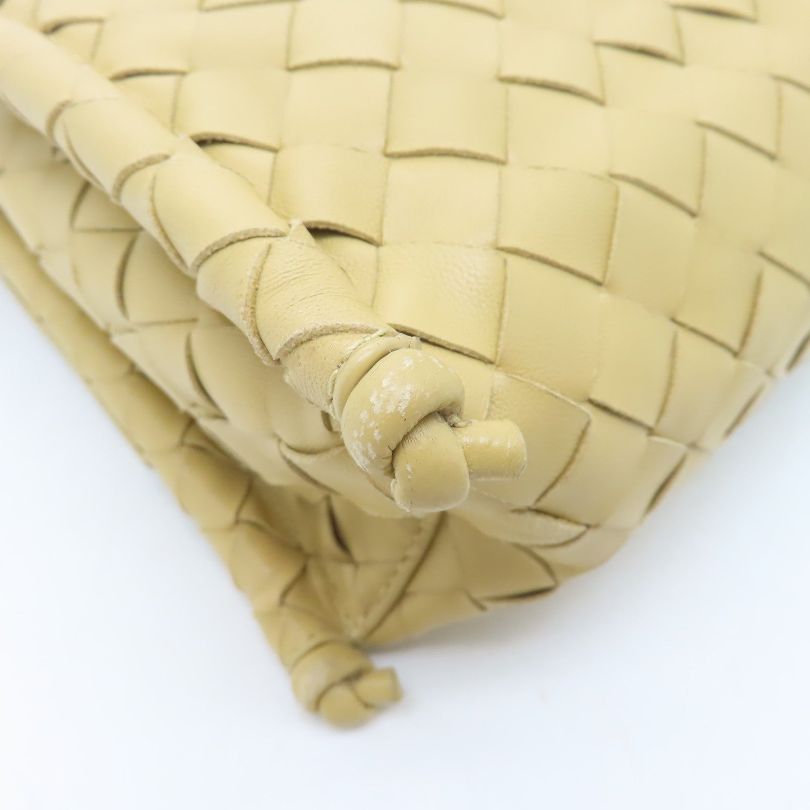 BOTTEGA VENETA 織紋皮革Shoulder Bag肩背袋黃色