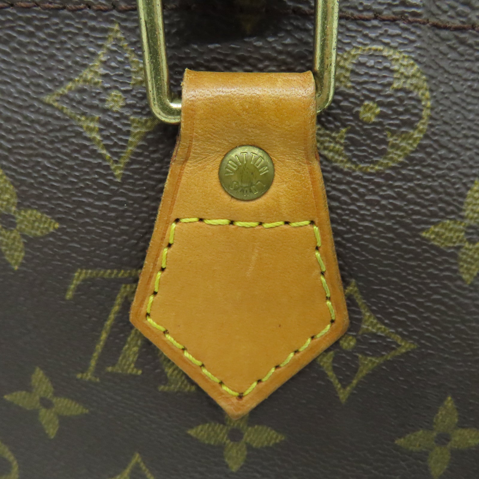LOUIS VUITTON Monogram Speedy 30 Hand Bag金扣手挽袋啡色
