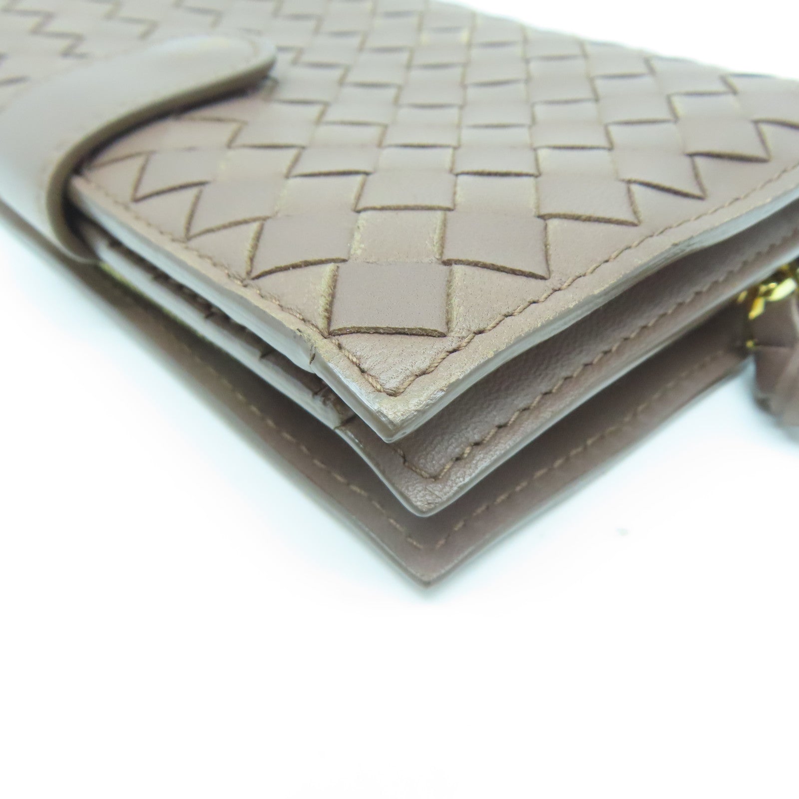 BOTTEGA VENETA 織紋皮革Wallet錢包啡色