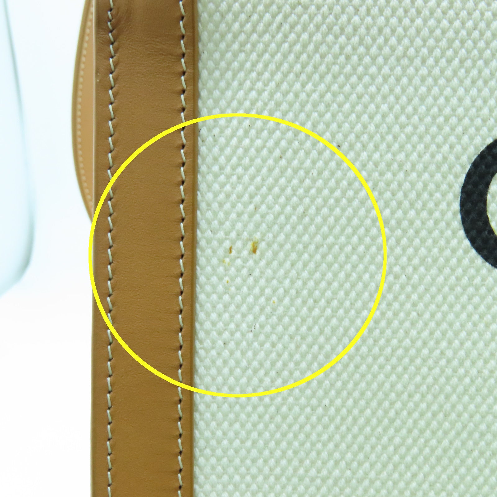 CELINE 帆布Cabas金扣手挽肩背兩用袋啡色