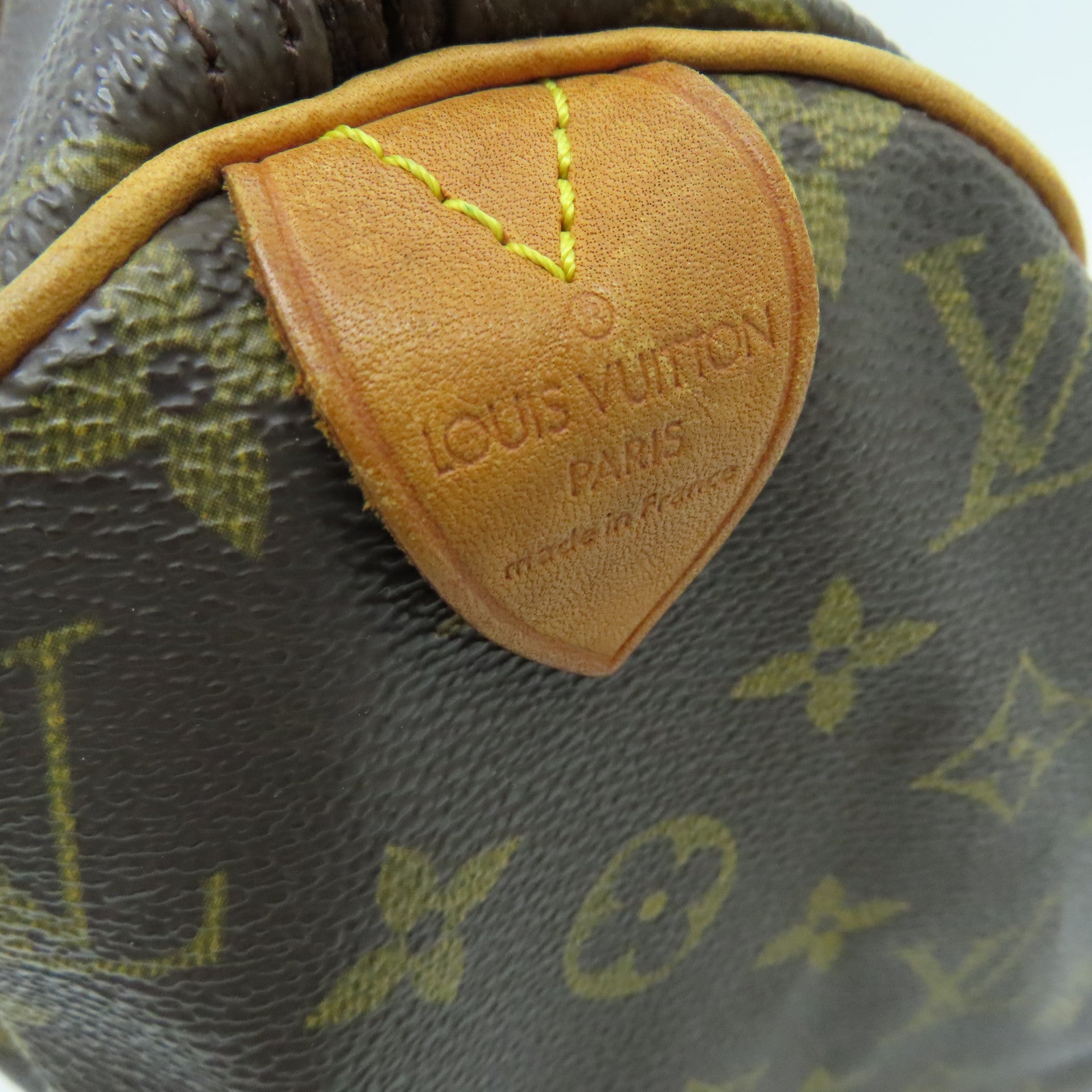 LOUIS VUITTON Monogram Speedy 30 Hand Bag金扣手挽袋啡色