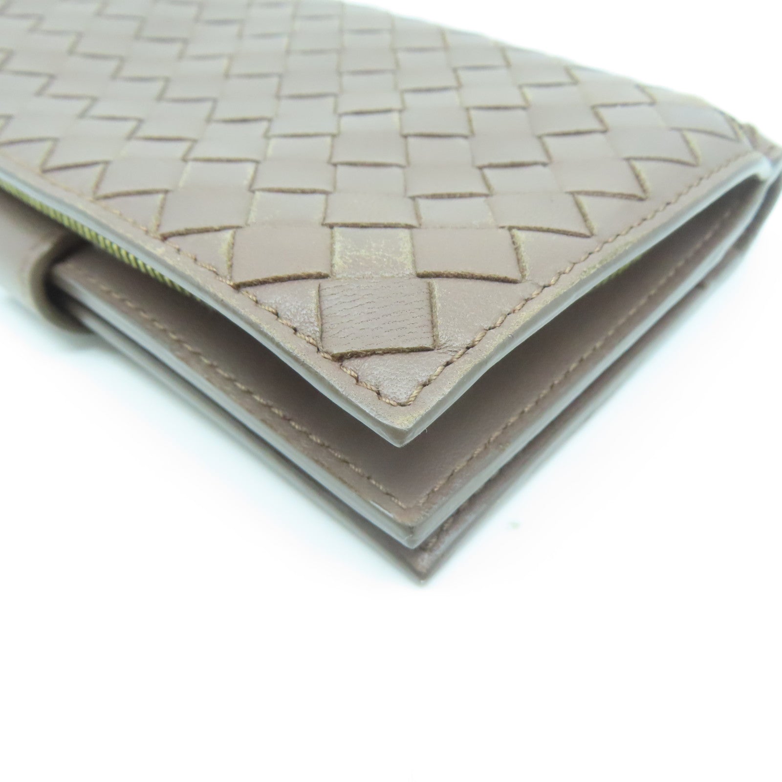 BOTTEGA VENETA 織紋皮革Wallet錢包啡色