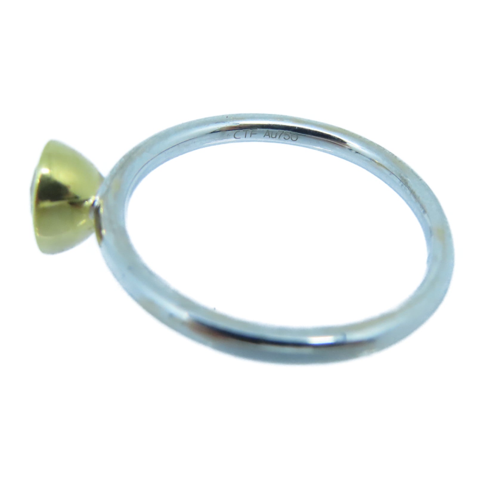 JEWELRY 【激減優惠】18K白金/黃金Diamond Ring 0.61ct鑽石戒指US#6.75