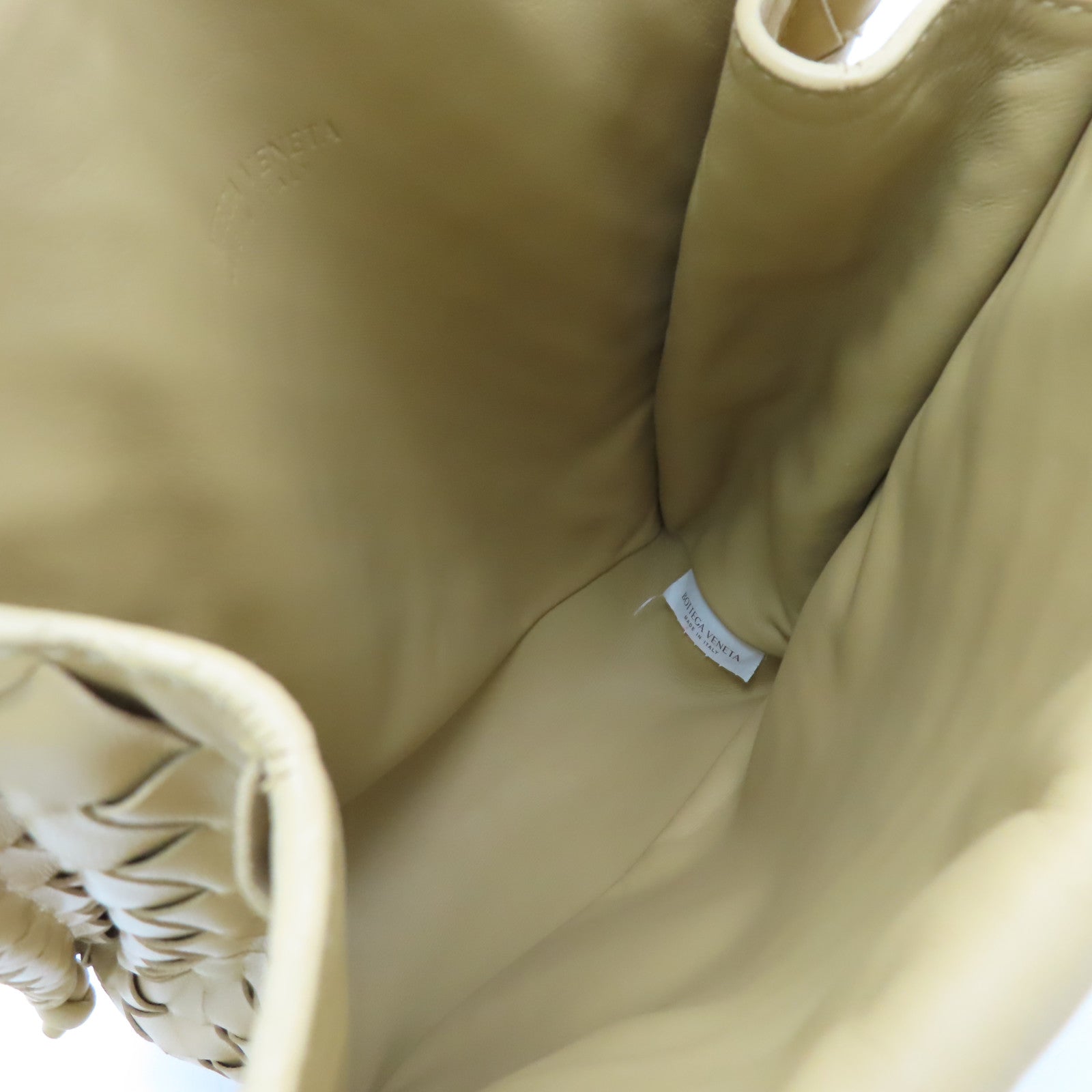 BOTTEGA VENETA 織紋皮革Shoulder Bag肩背袋黃色