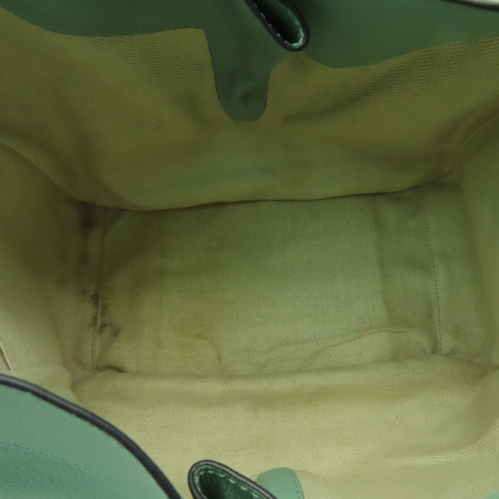LOEWE 牛皮皮革Hammock Small金扣手挽肩背兩用袋綠色