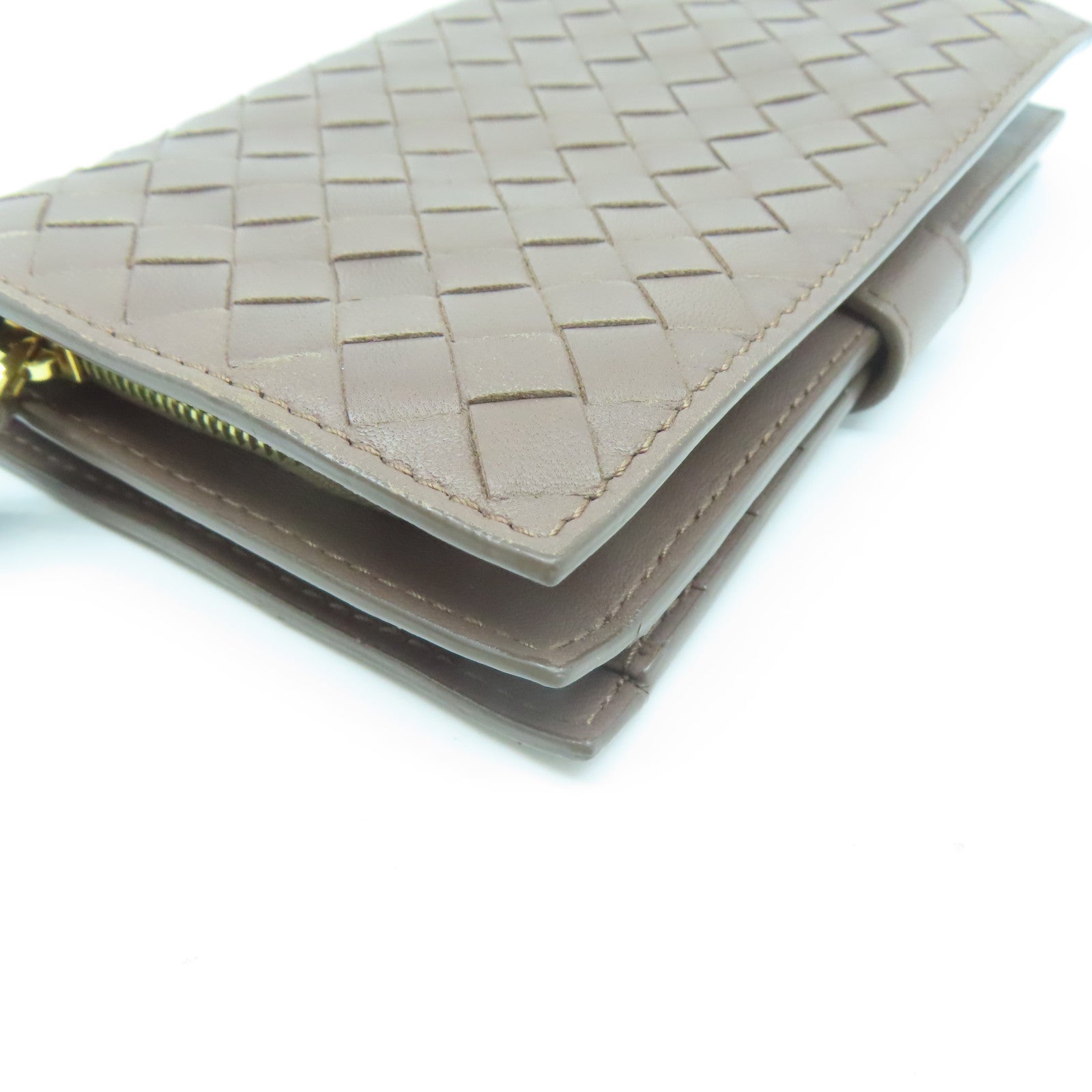 BOTTEGA VENETA 織紋皮革Wallet錢包啡色