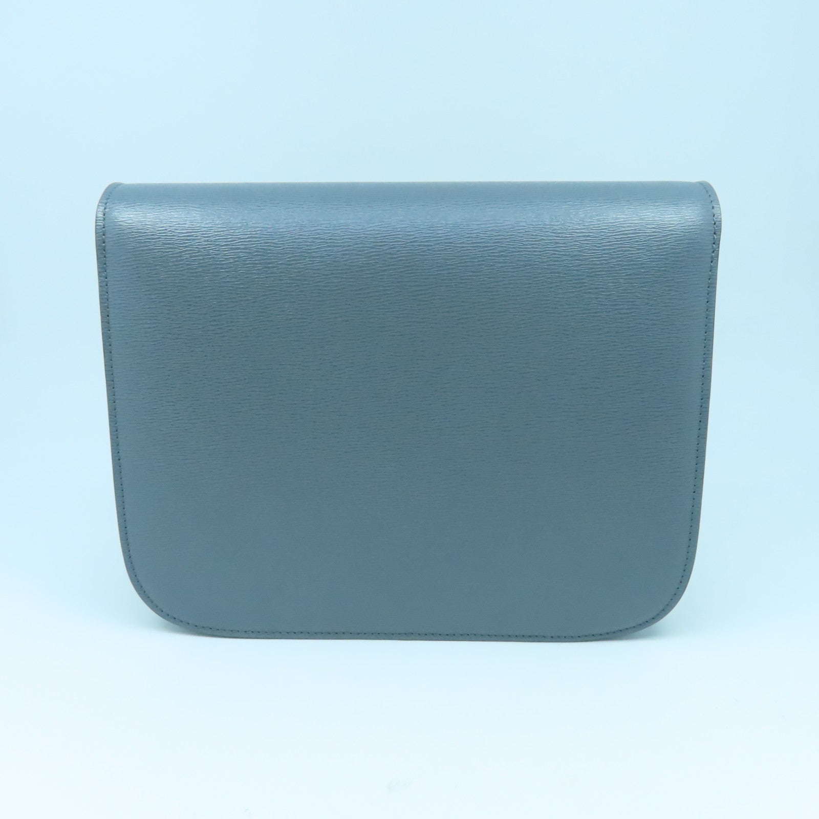 CELINE 牛皮皮革Classic Box肩背袋灰色