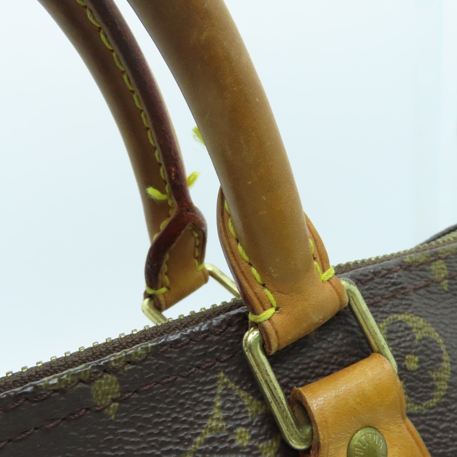 LOUIS VUITTON Monogram Speedy 30 Hand Bag金扣手挽袋啡色
