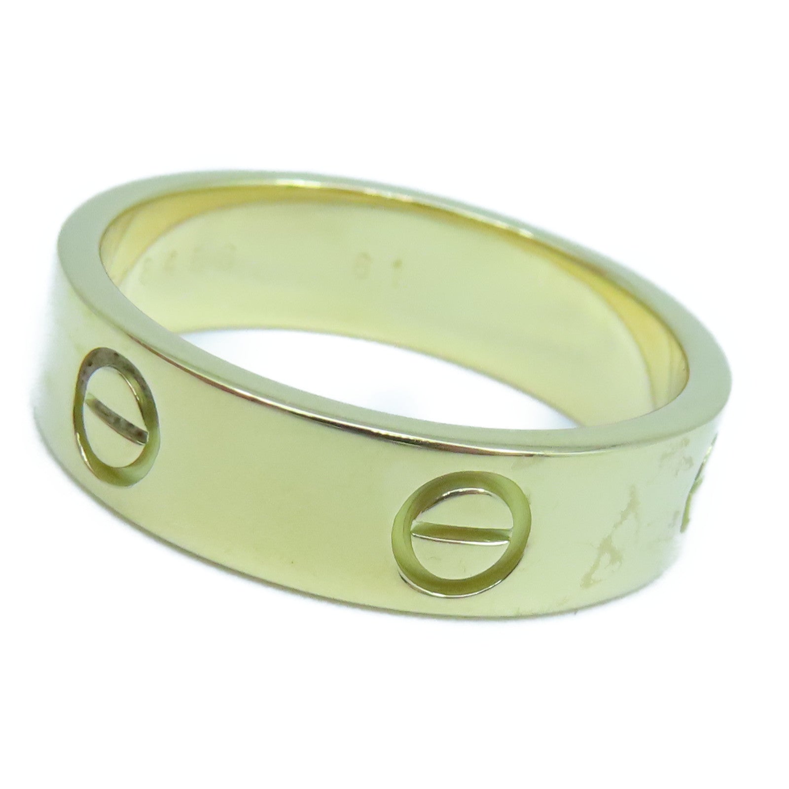 CARTIER 18K黃金Love Ring戒指Cartier#61/US#9.5