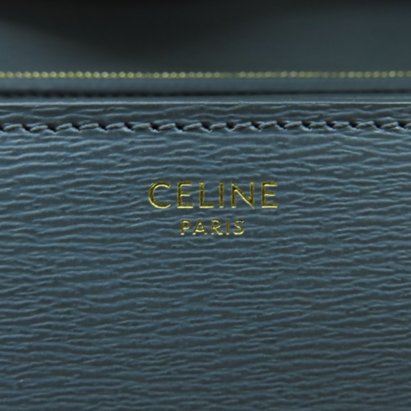 CELINE 牛皮皮革Classic Box肩背袋灰色