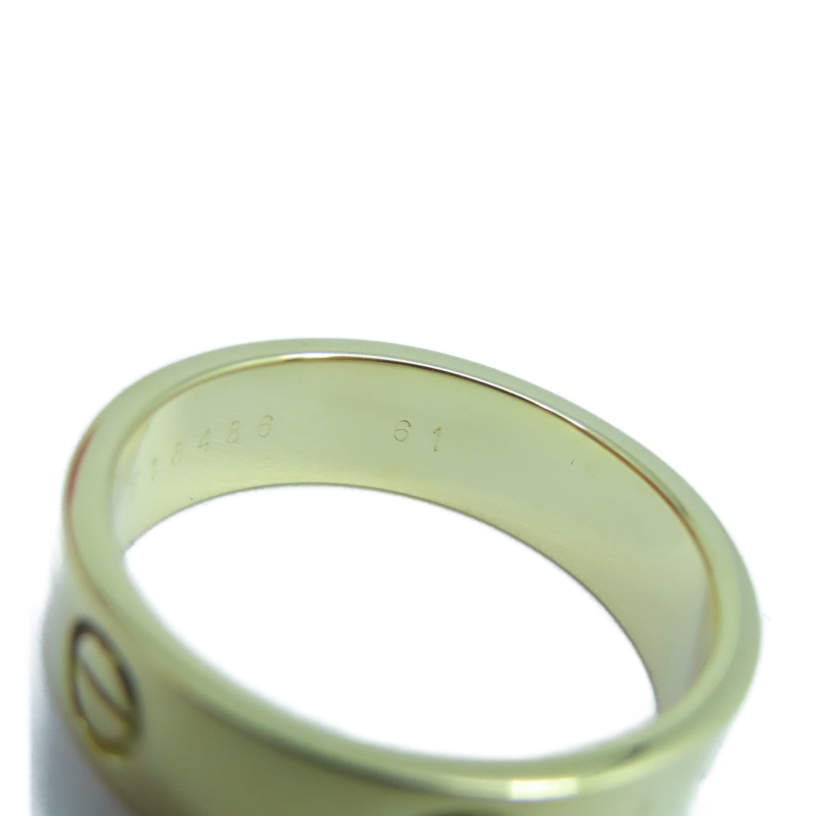CARTIER 18K黃金Love Ring戒指Cartier#61/US#9.5