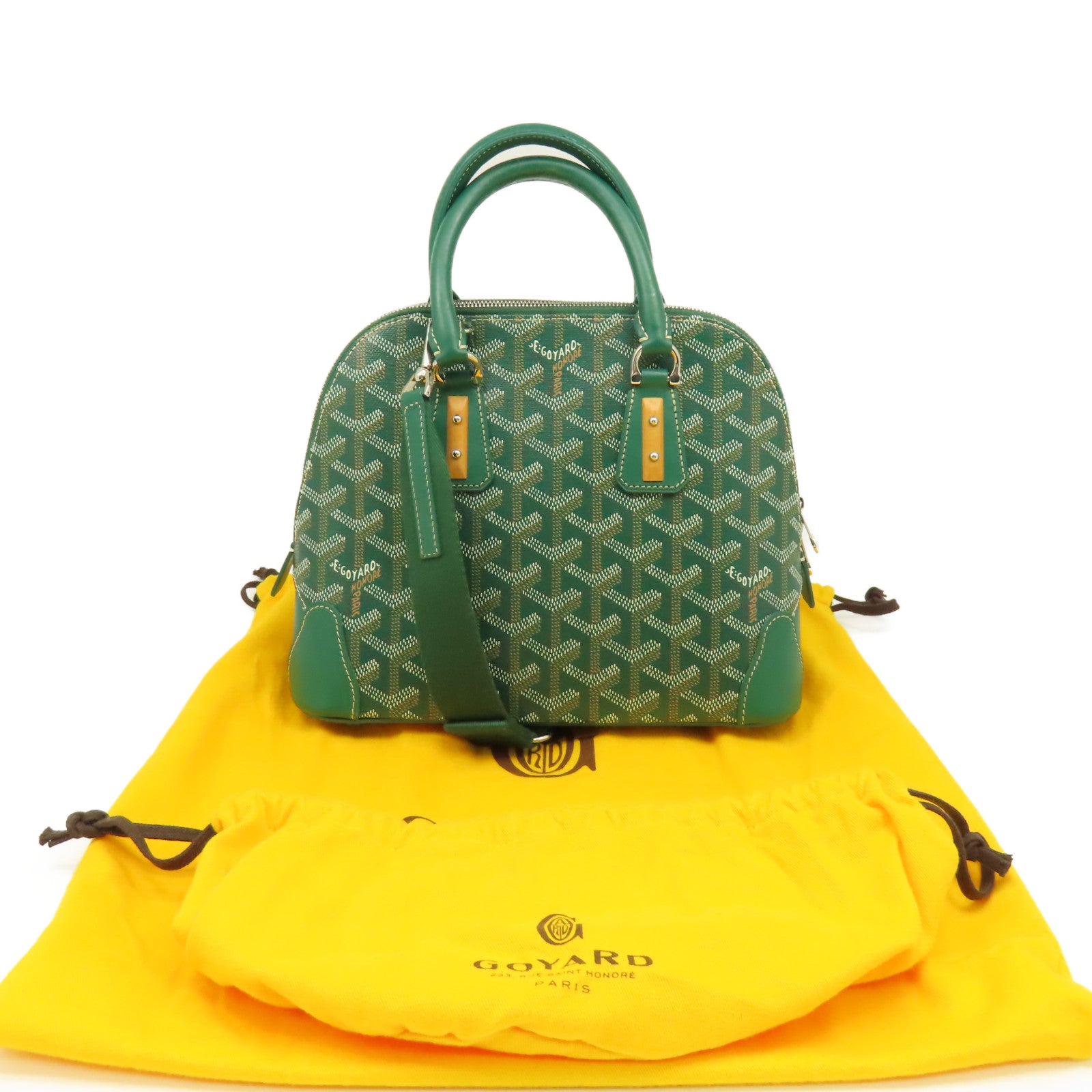 GOYARD 塗層帆布2Way Shoulder Bag手挽肩背兩用袋綠色