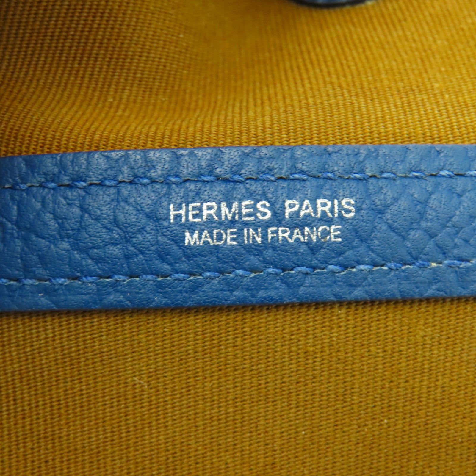 HERMES 【激減優惠】帆布Garden Party PM銀扣手挽袋啡色/藍色
